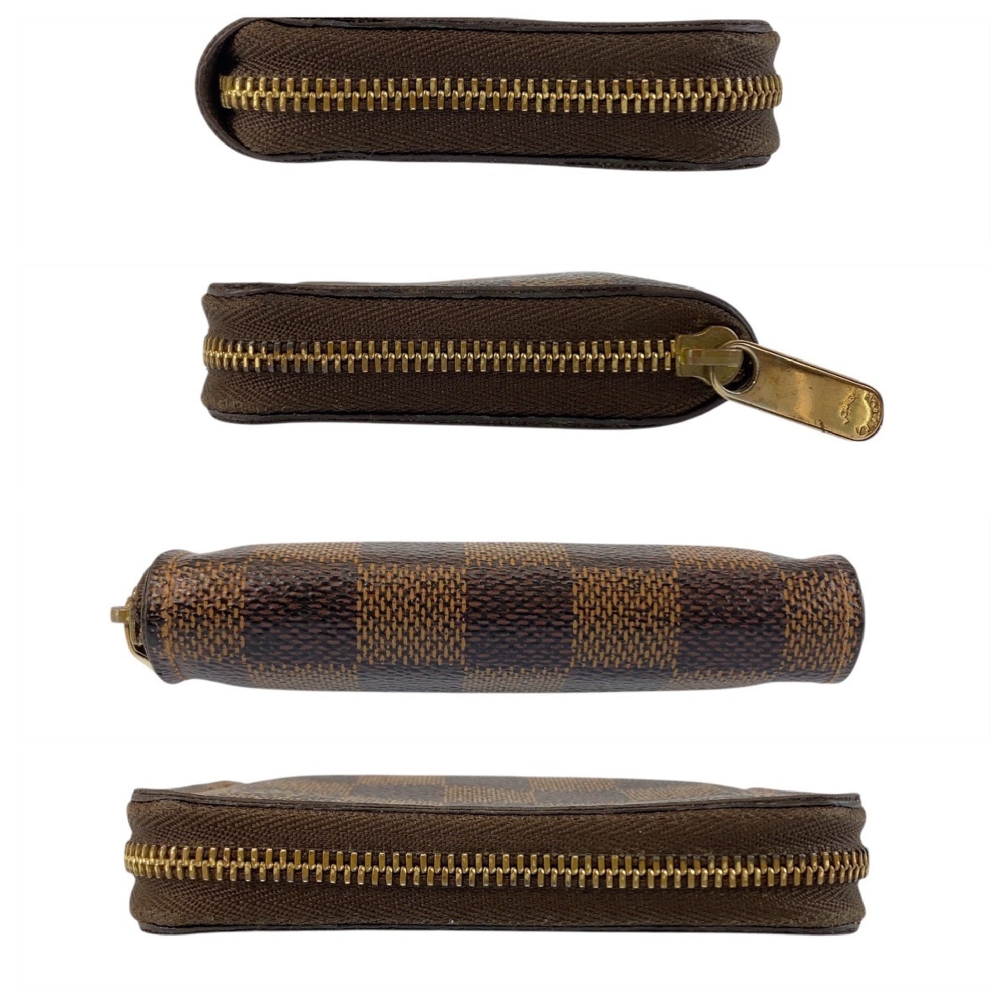Louis Vuitton Brown Damier Canvas Damier Canvas Coin Purse/Coin Case (Pre-Owned)