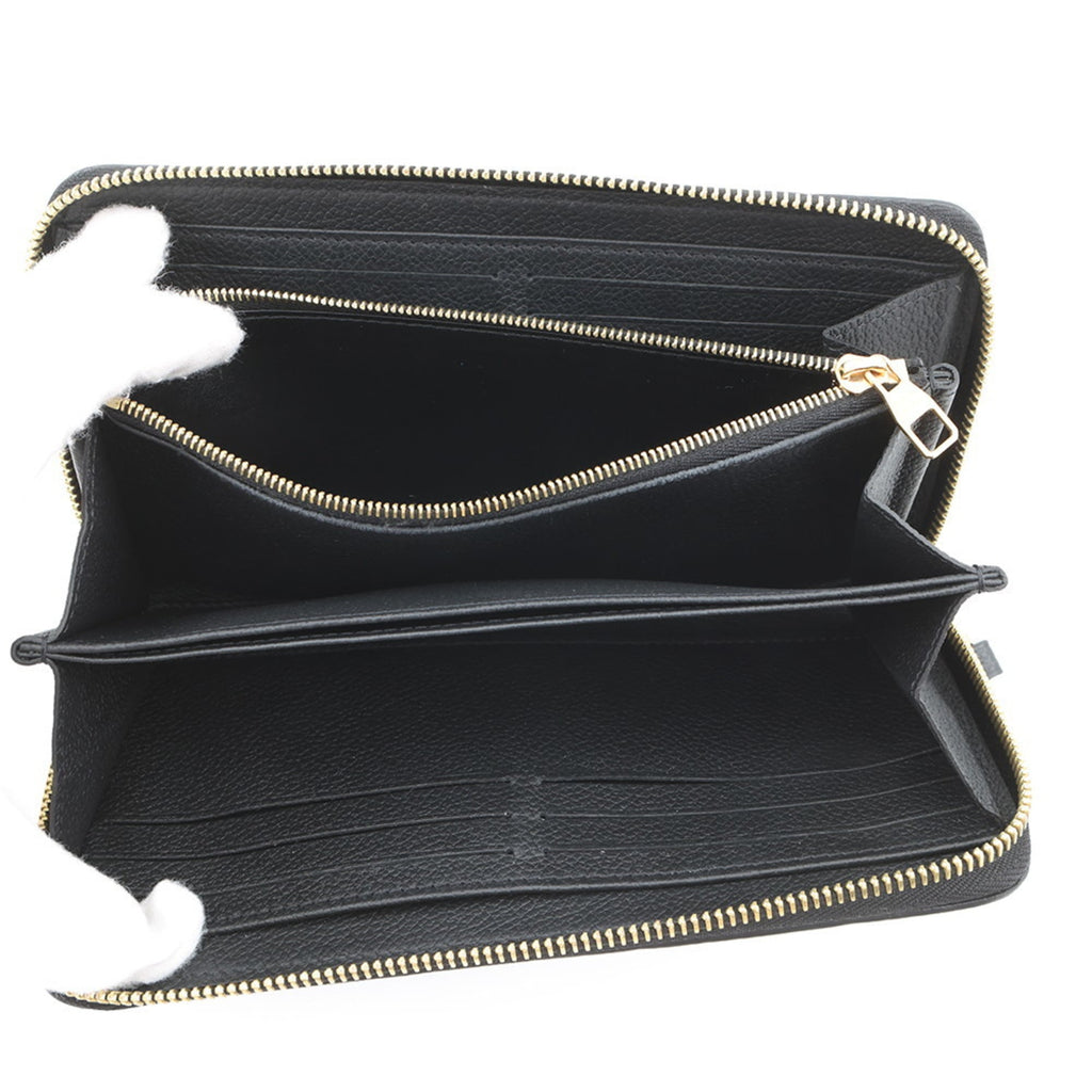 Louis Vuitton Monogram Empreinte Black Noir Monogram Empreinte Long Wallet (Bi-Fold) (Pre-Owned)
