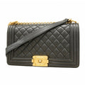 Chanel Black Leather Shoulder Bag (Pre-Owned)