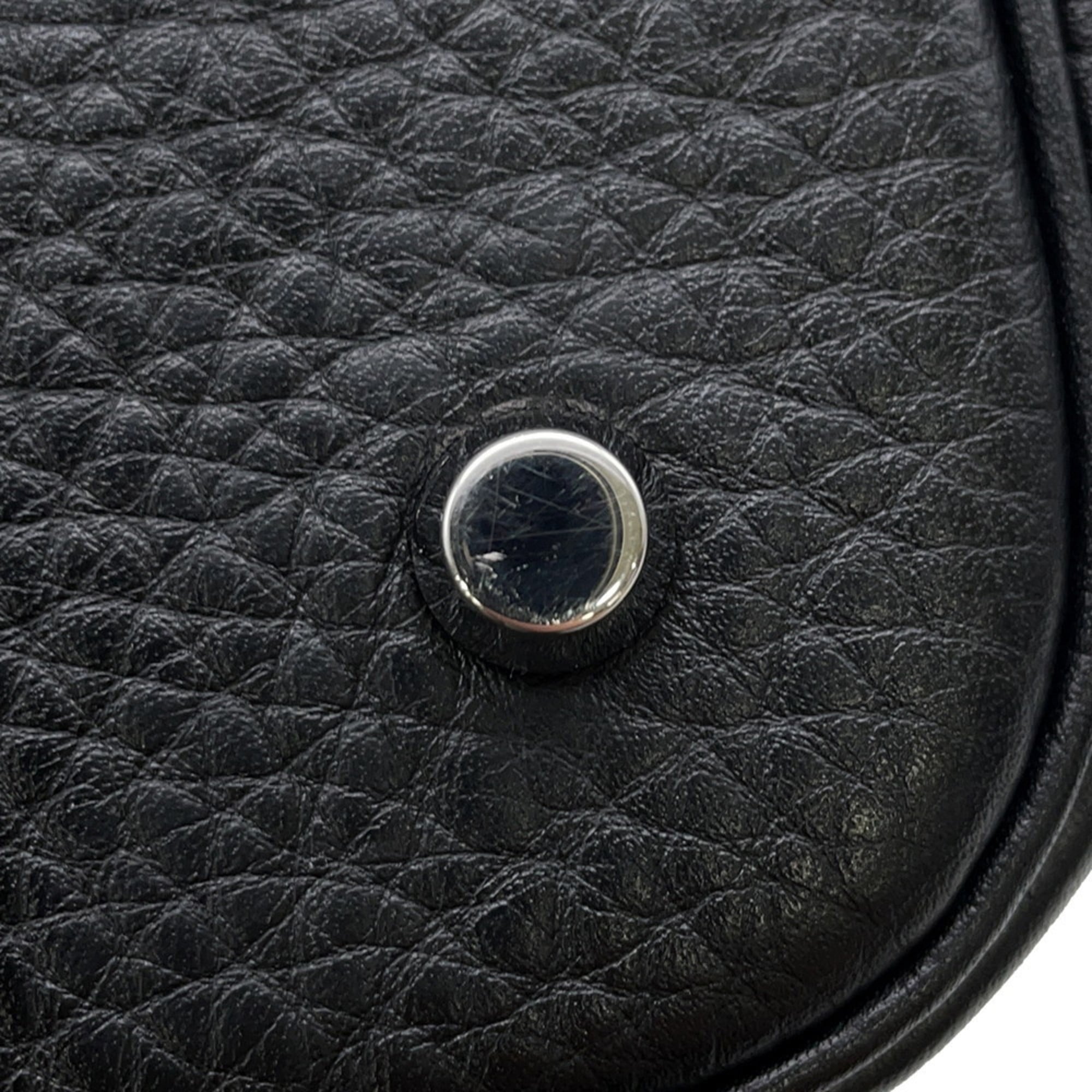 Hermes Picotin Black Taurillon Clemence Leather Handbag (Pre-Owned)