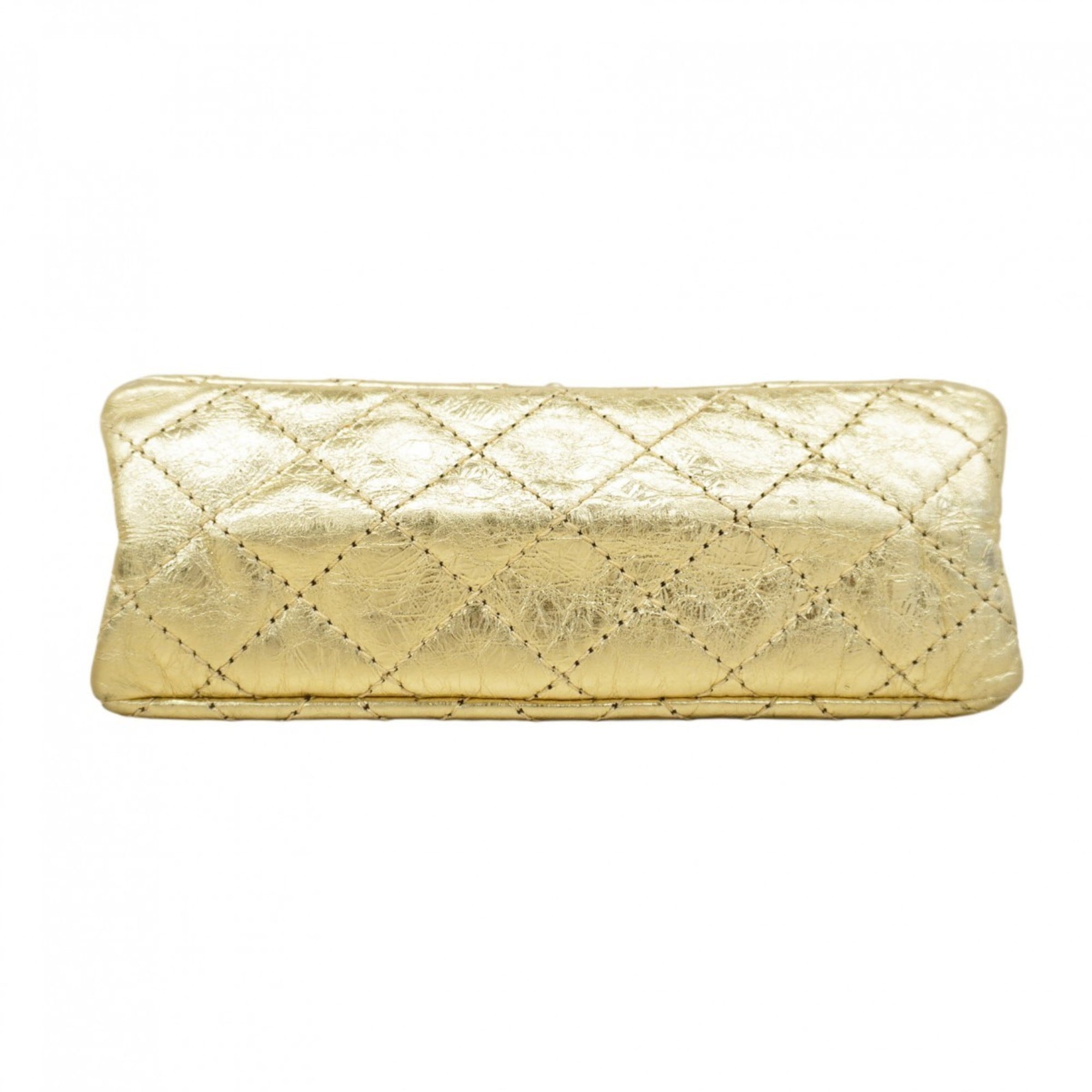 Chanel Gold Leather Shoulder Bag (Pre-Owned)