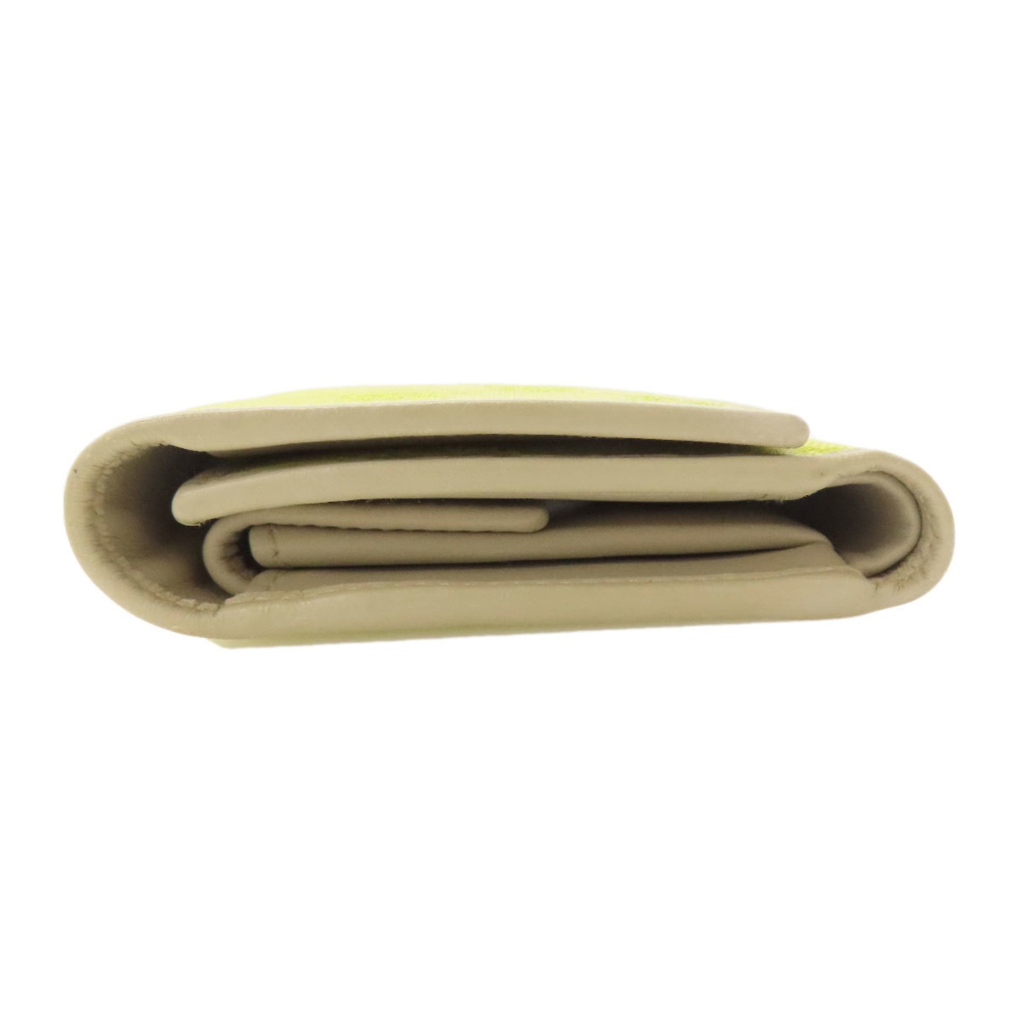 Gucci Yellow Canvas Wallet (Tri-Fold) (Pre-Owned)