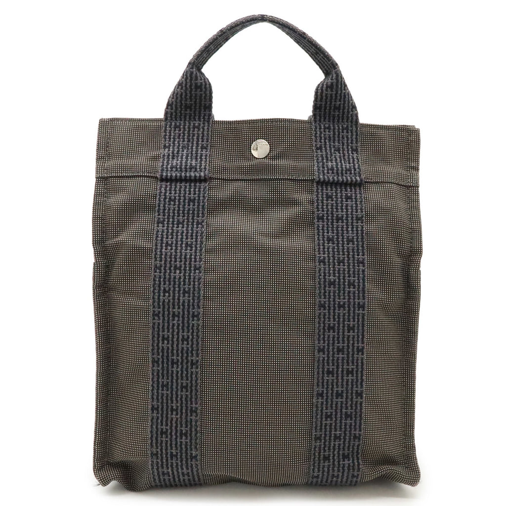 Hermes Her Line Gray Canvas Backpack (Pre-Owned)