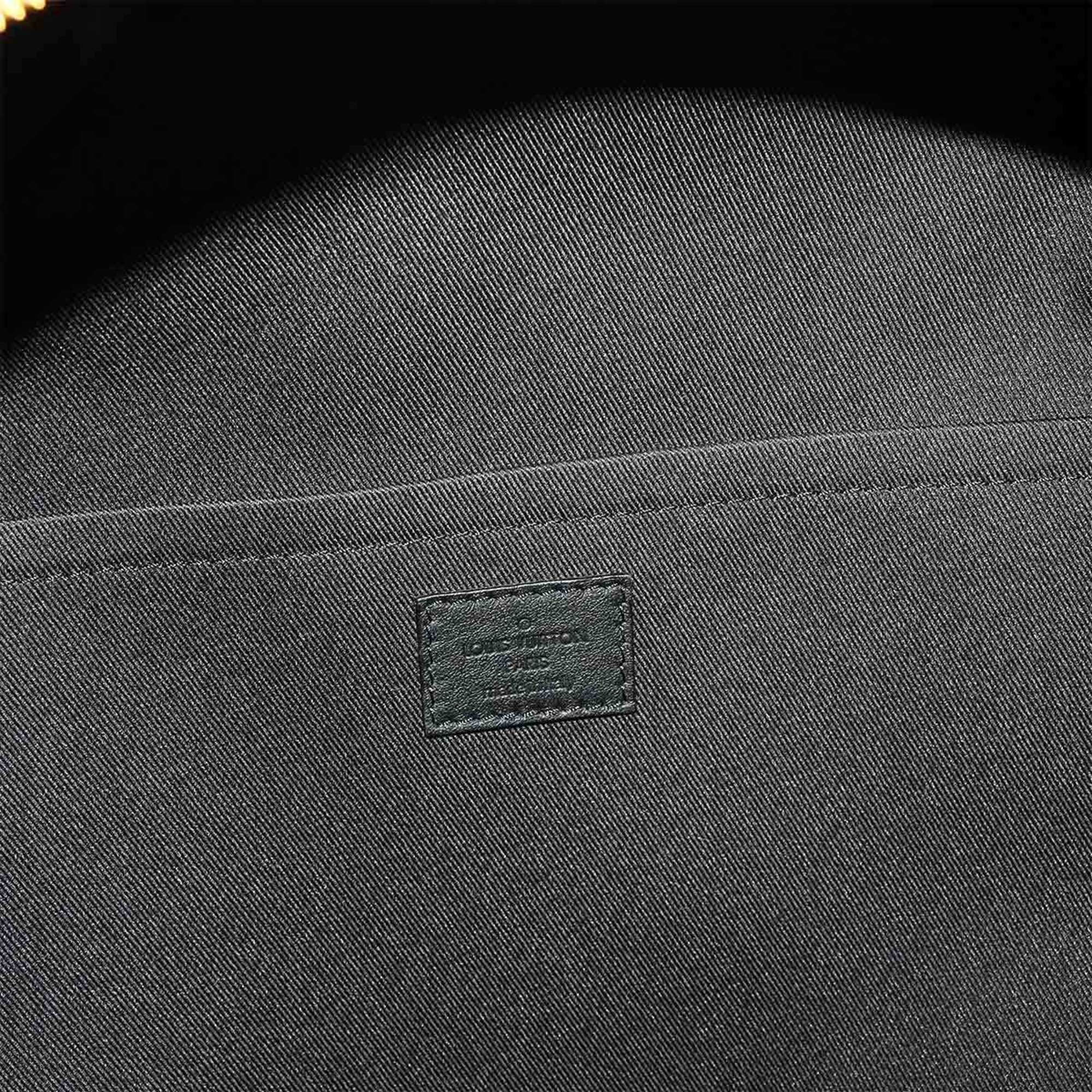 Louis Vuitton Brown Monogram Noir Monogram Leather Backpack (Pre-Owned)