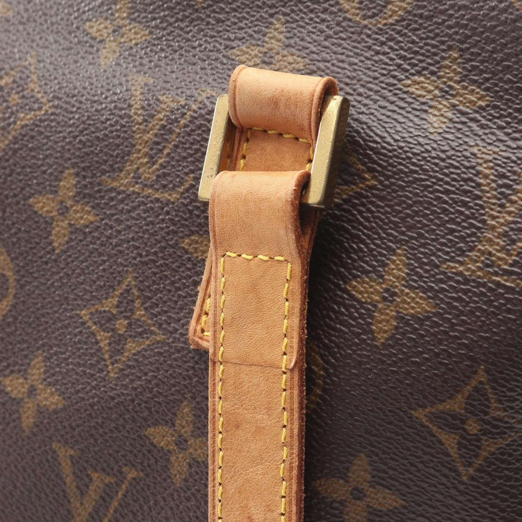 Louis Vuitton Brown Monogram Coated Canvas Leather Shoulder Bag (Pre-Owned)