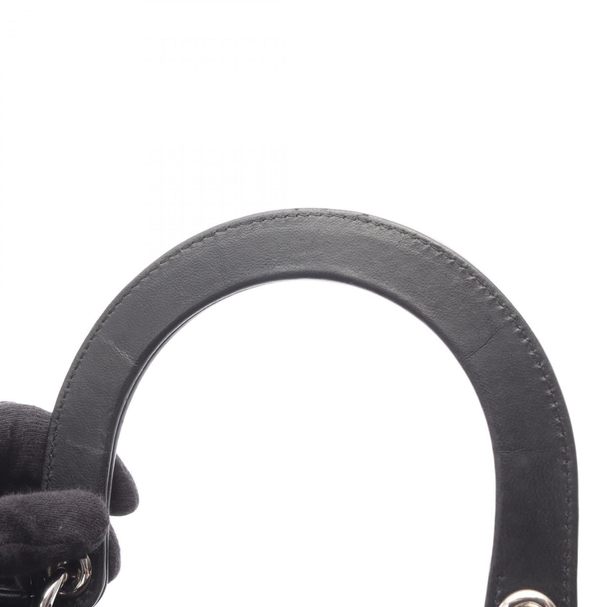 Christian Dior Black Leather Handbag (Pre-Owned)