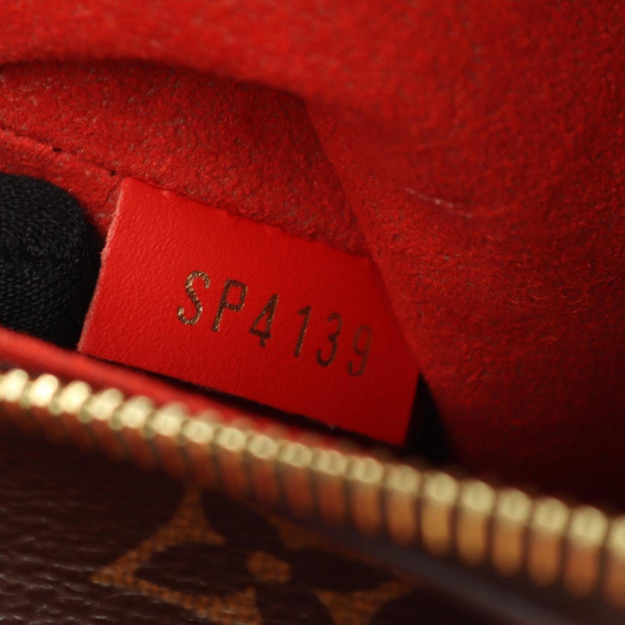 Louis Vuitton Brown Coquelicots Red Color Coated Canvas Monogram Pvc Leather Shoulder Bag (Pre-Owned)