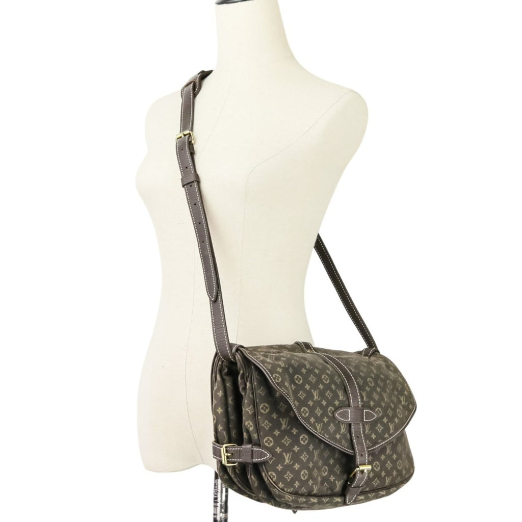 Louis Vuitton Brown Dark Brown Fusain Monogram Mini Shoulder Bag (Pre-Owned)