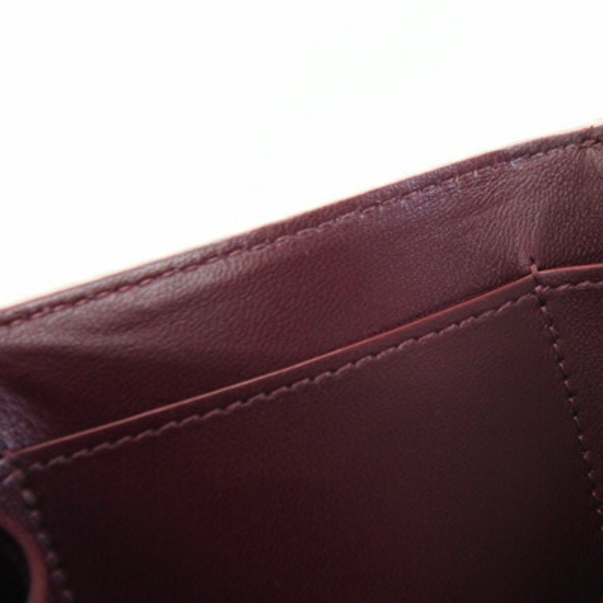 Cartier Beige Leather Wallet (Tri-Fold) (Pre-Owned)