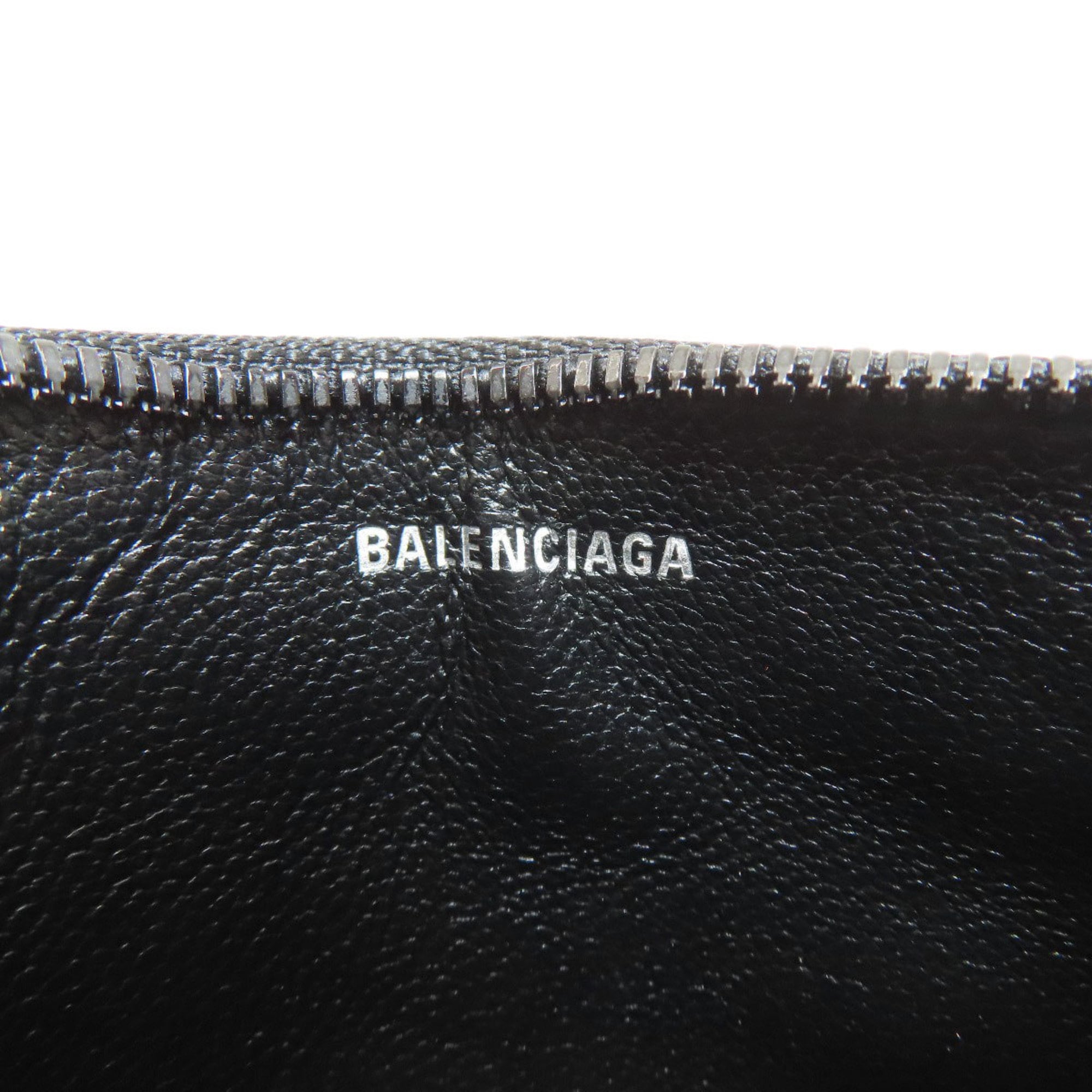 Balenciaga Black Pvc Coin Purse/Coin Case (Pre-Owned)