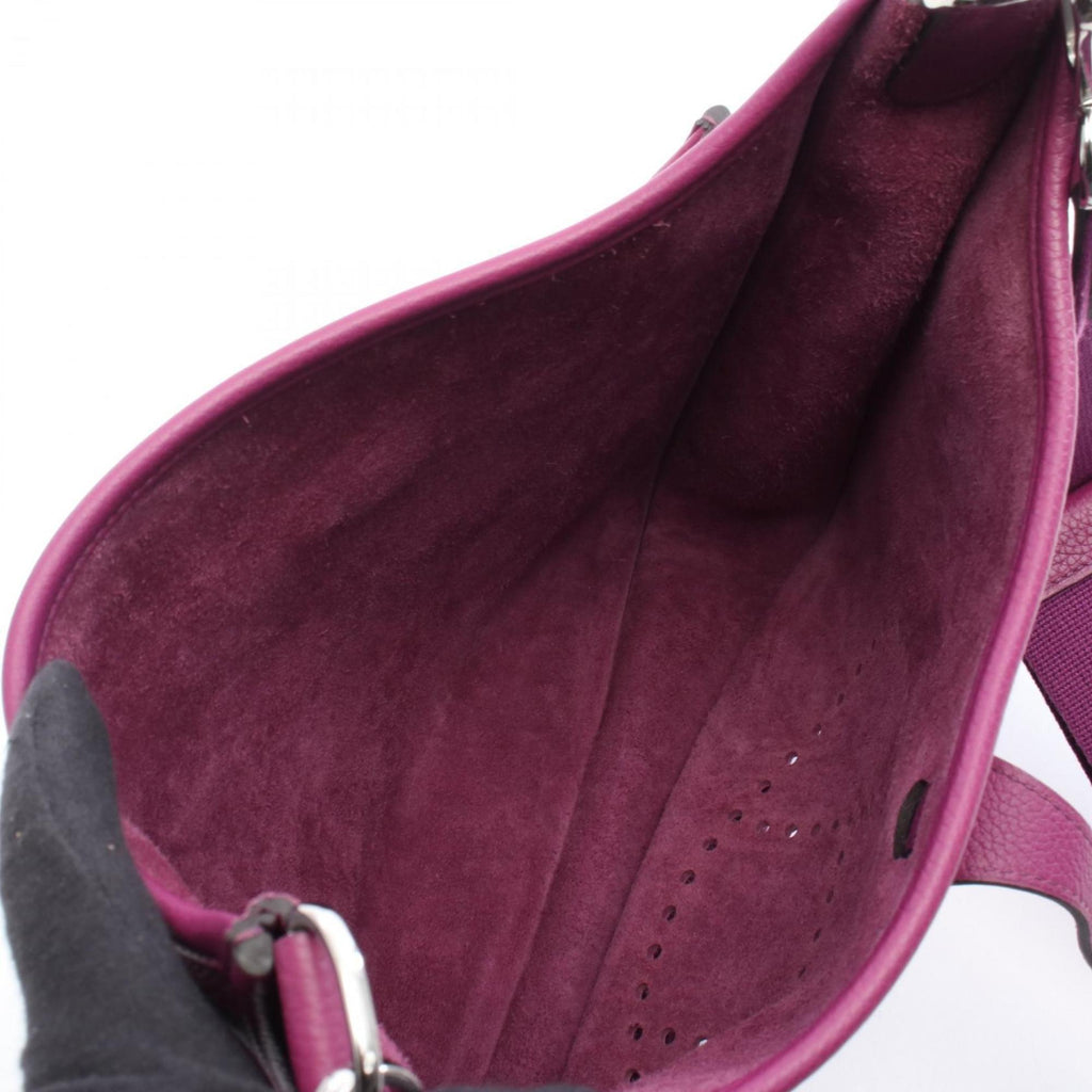 Hermes Anemone Purple Taurillon Clemence Leather Shoulder Bag (Pre-Owned)