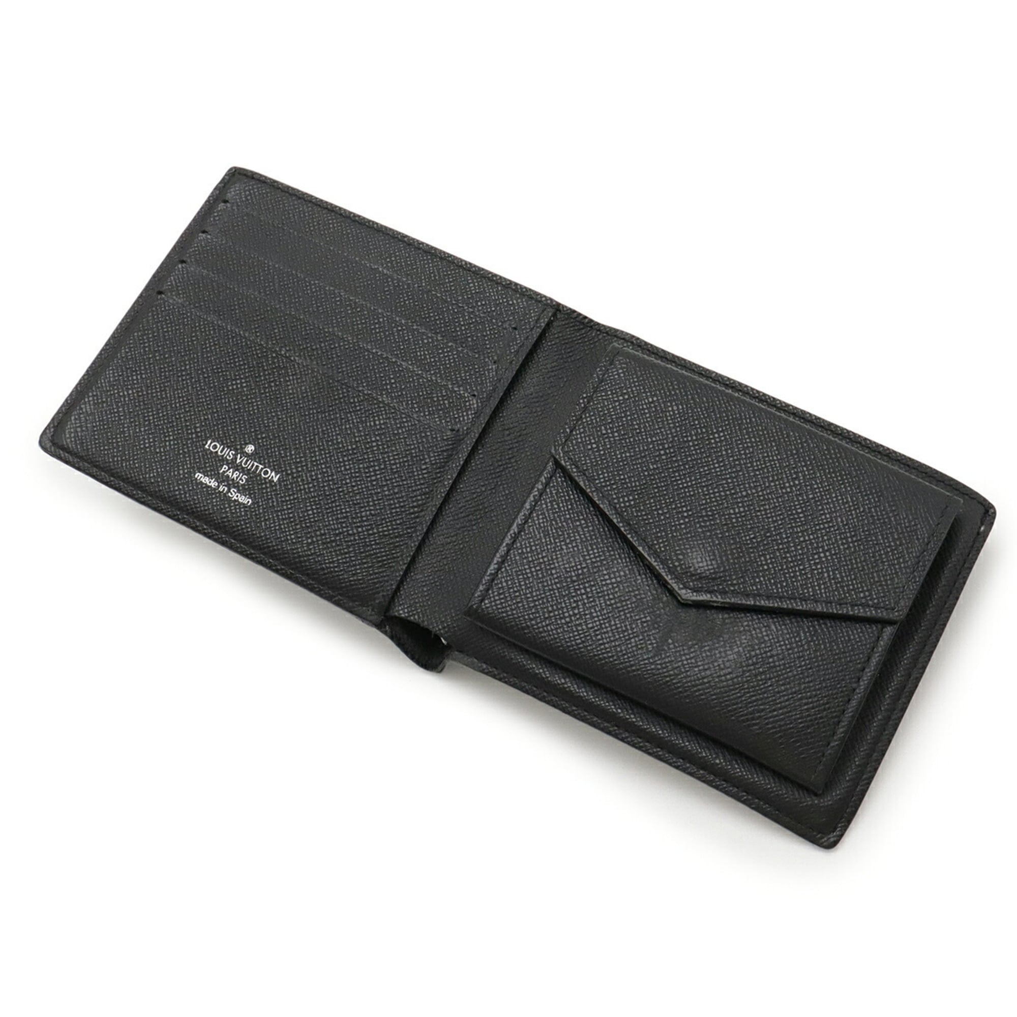 Louis Vuitton Black Gray Monogram Eclipse Wallet (Bi-Fold) (Pre-Owned)