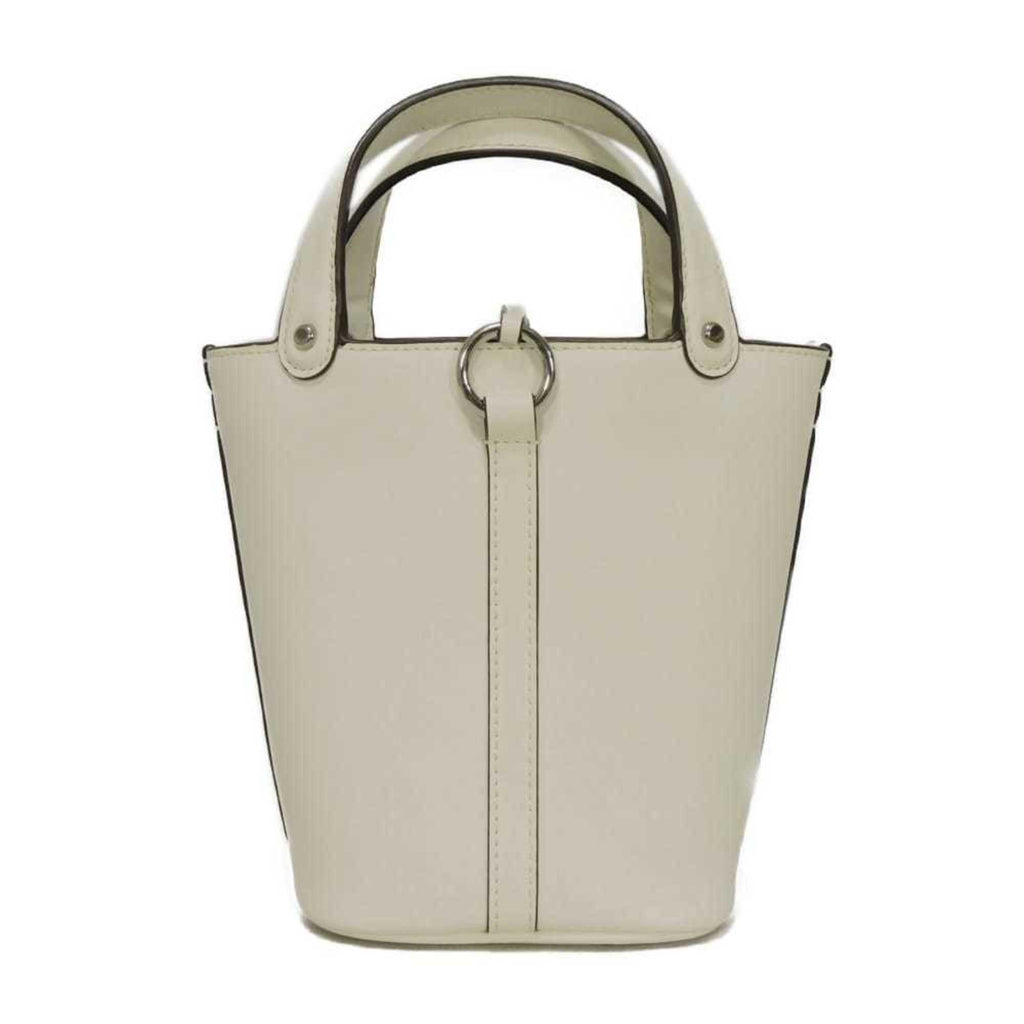 Tory Burch White Leather Handbag Shoulder Bag (Pre-Owned)