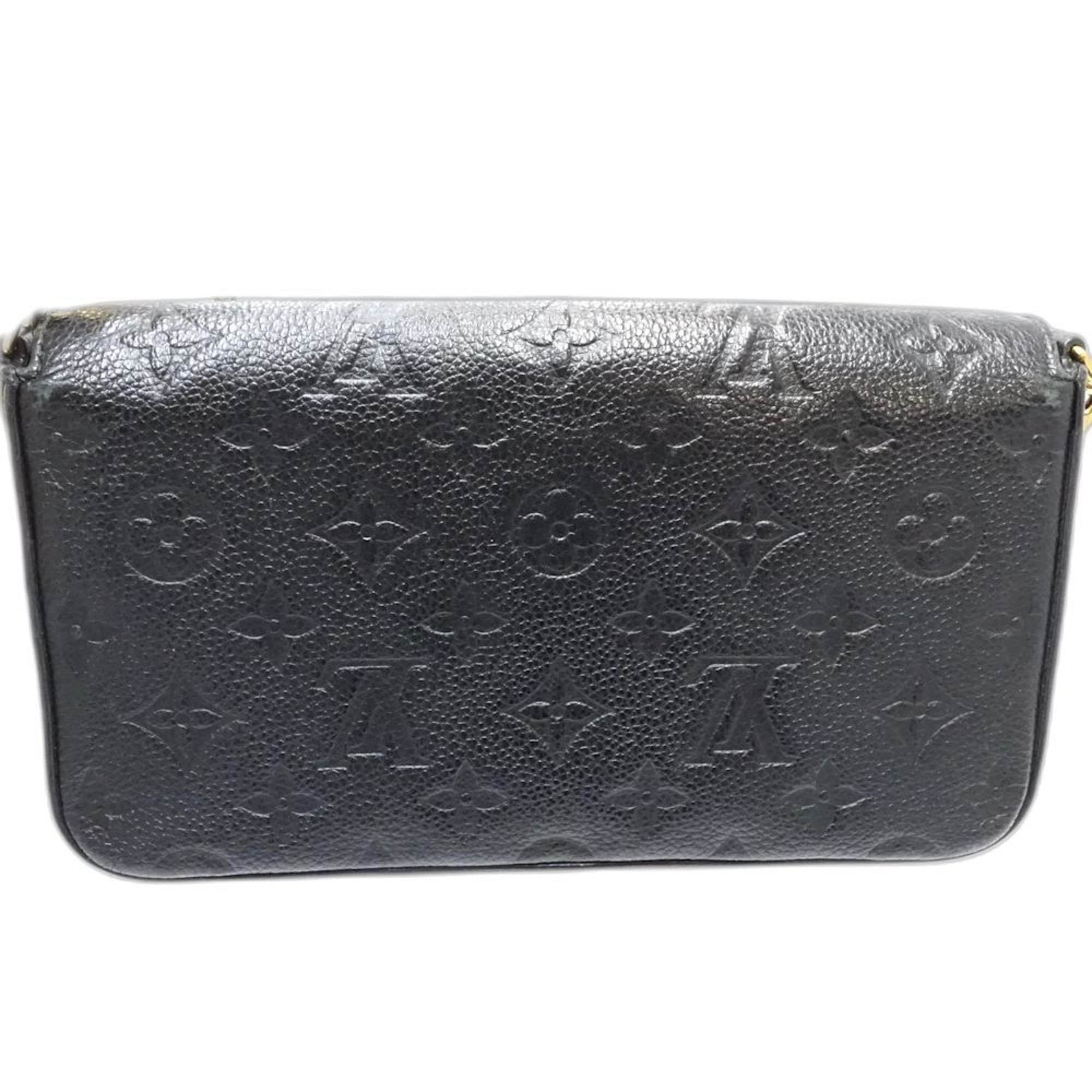 Louis Vuitton Noir Monogram Empreinte Chain/Shoulder Wallet (Pre-Owned)
