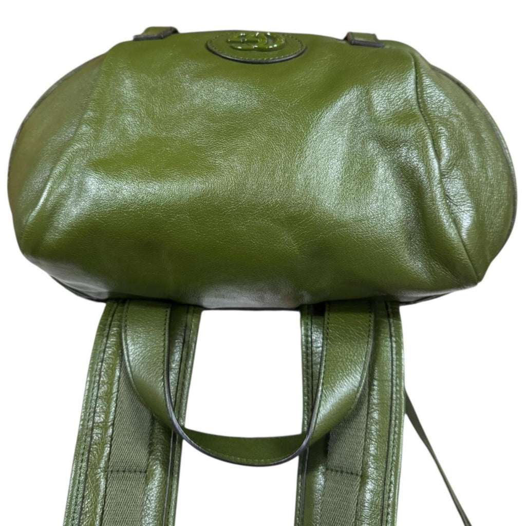 Gucci Green Leather Backpack (Pre-Owned)