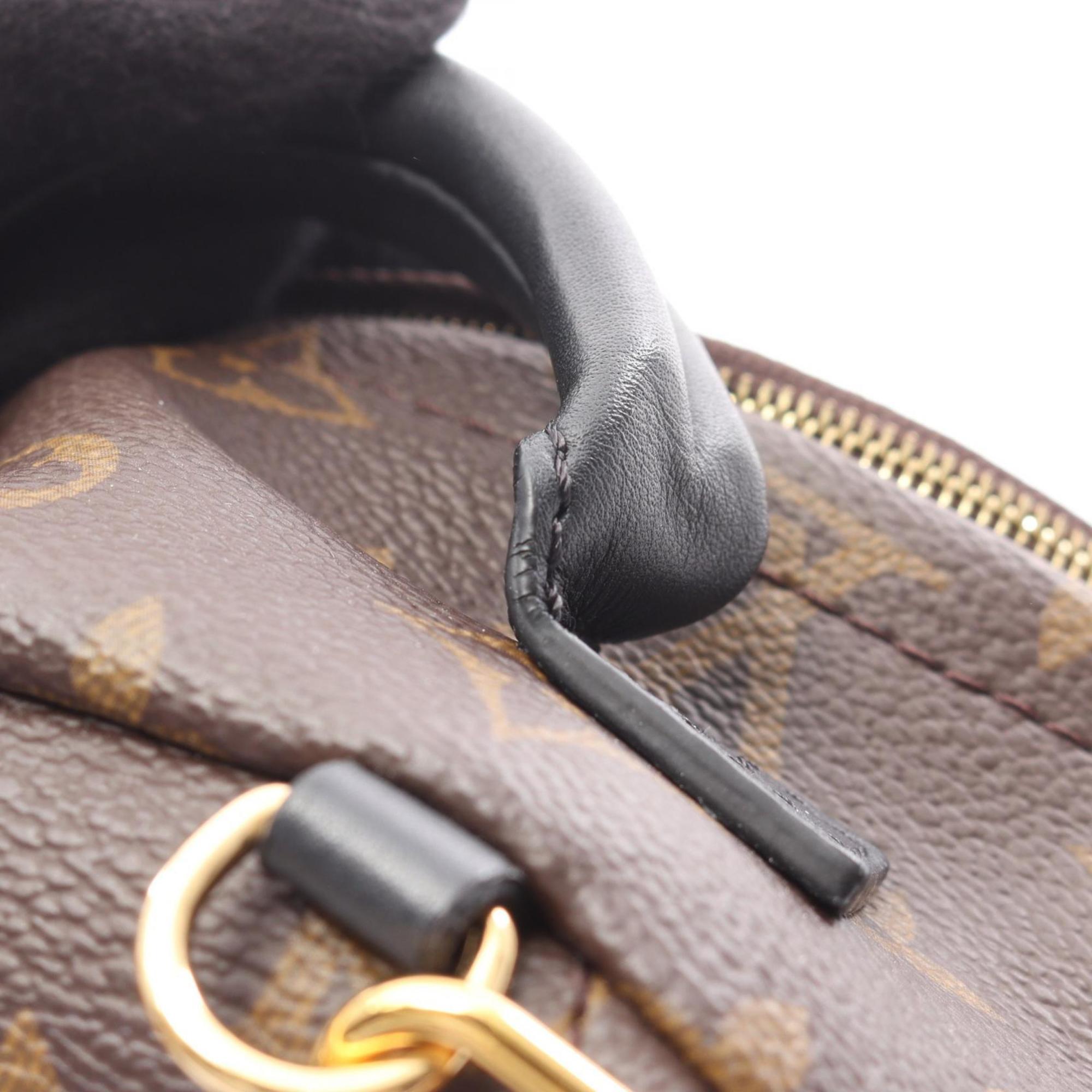 Louis Vuitton Black Brown Monogram Coated Canvas Monogram Pvc Leather Backpack (Pre-Owned)