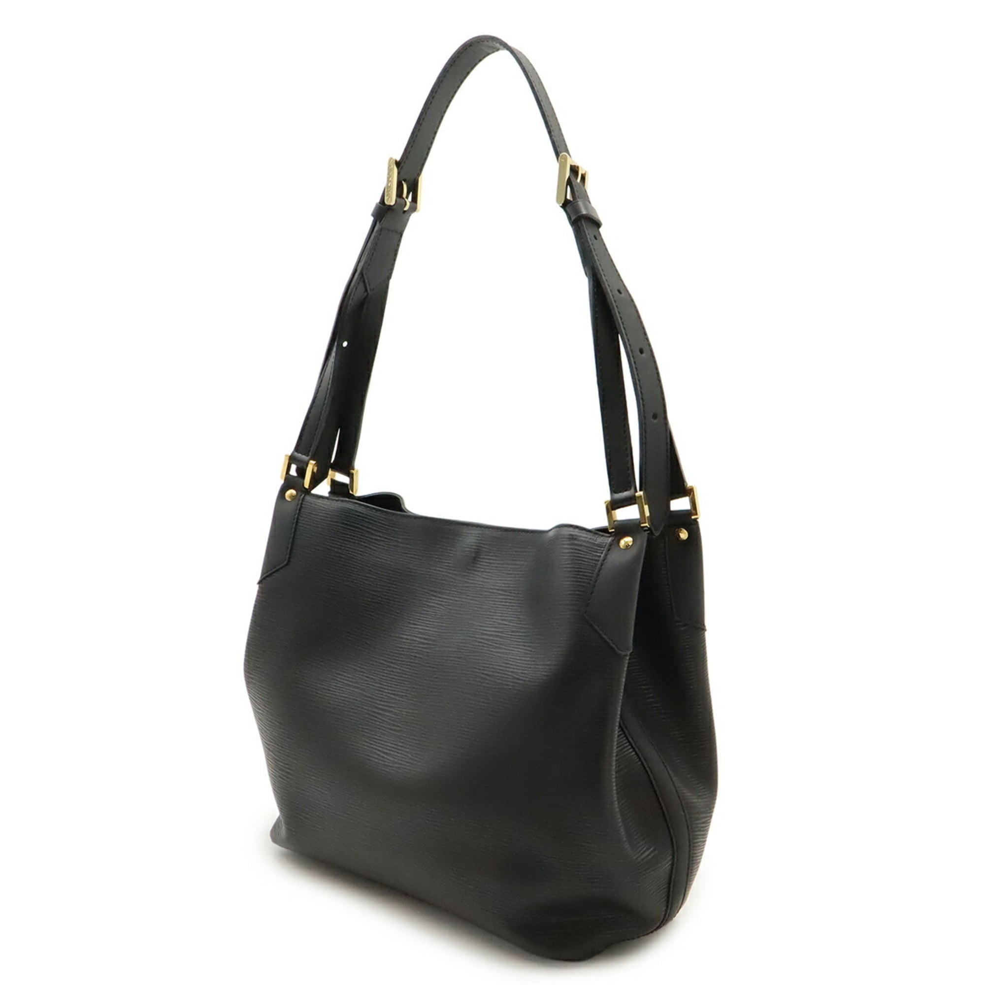 Louis Vuitton Black Noir Epi Leather Shoulder Bag (Pre-Owned)