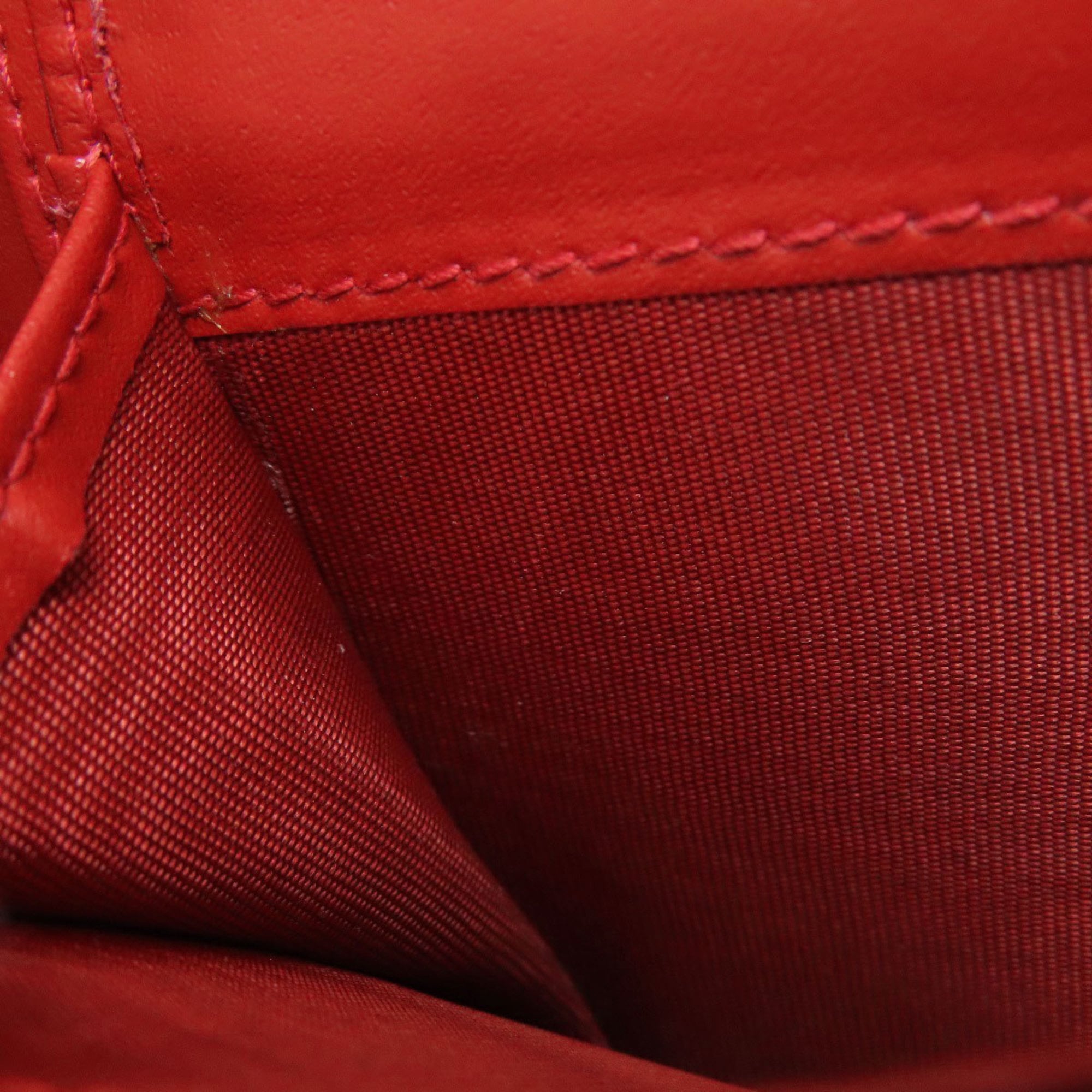 Salvatore Ferragamo Red Color Leather Wallet (Bi-Fold) (Pre-Owned)