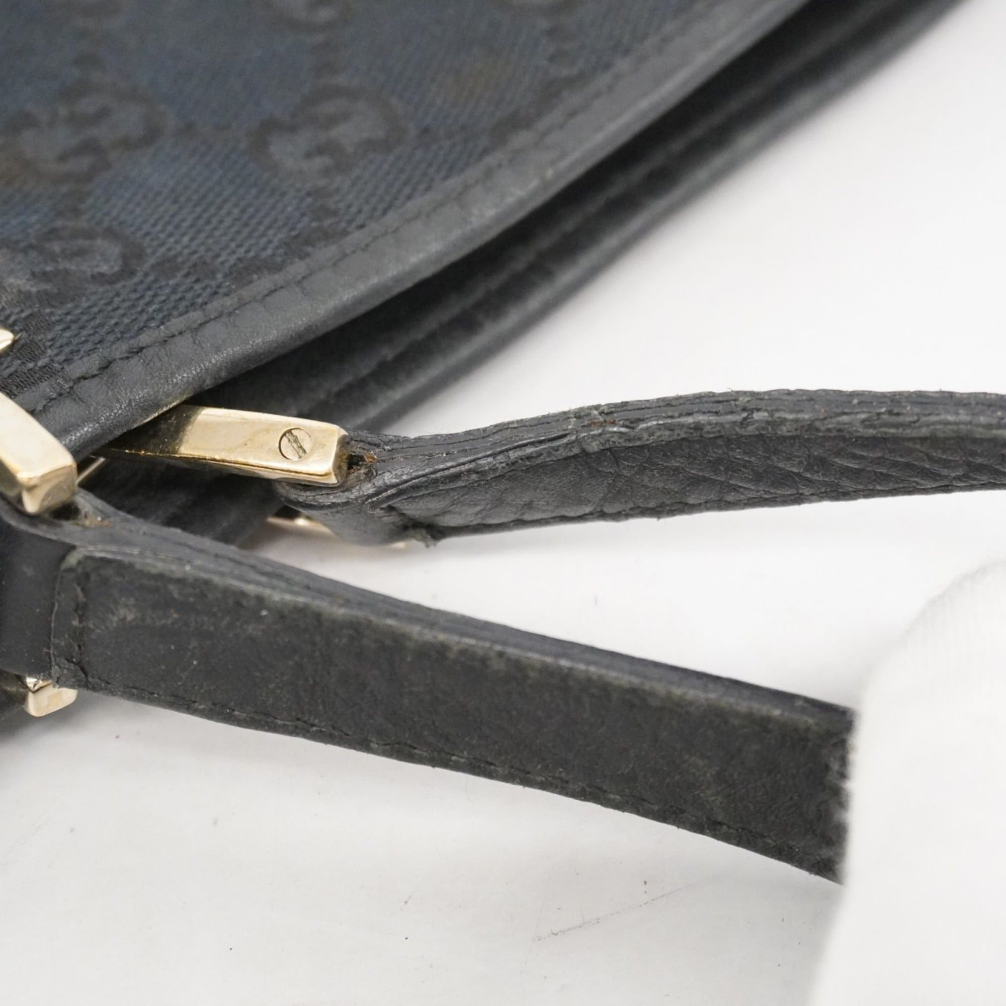 Gucci Black Canvas Tote Bag (Pre-Owned)