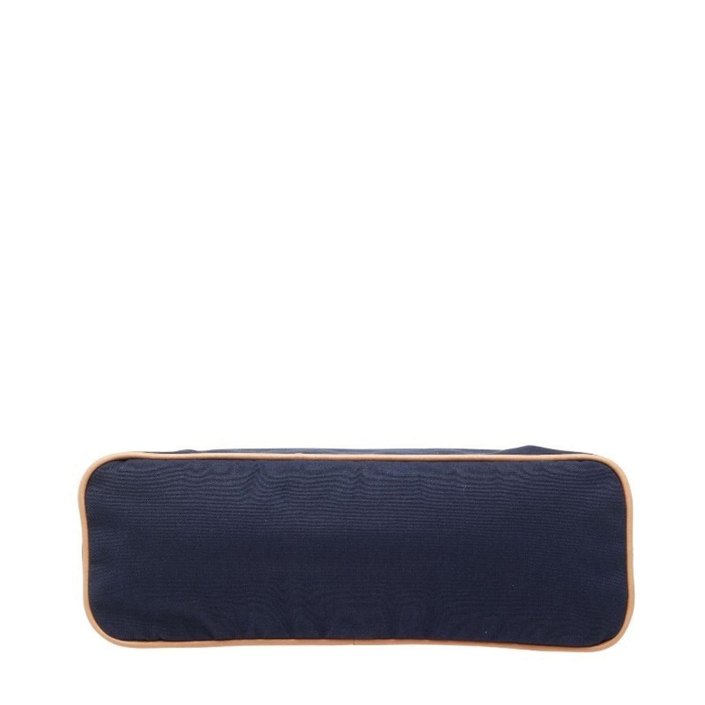 Hermes Navy Canvas Leather Pouch (Pre-Owned)