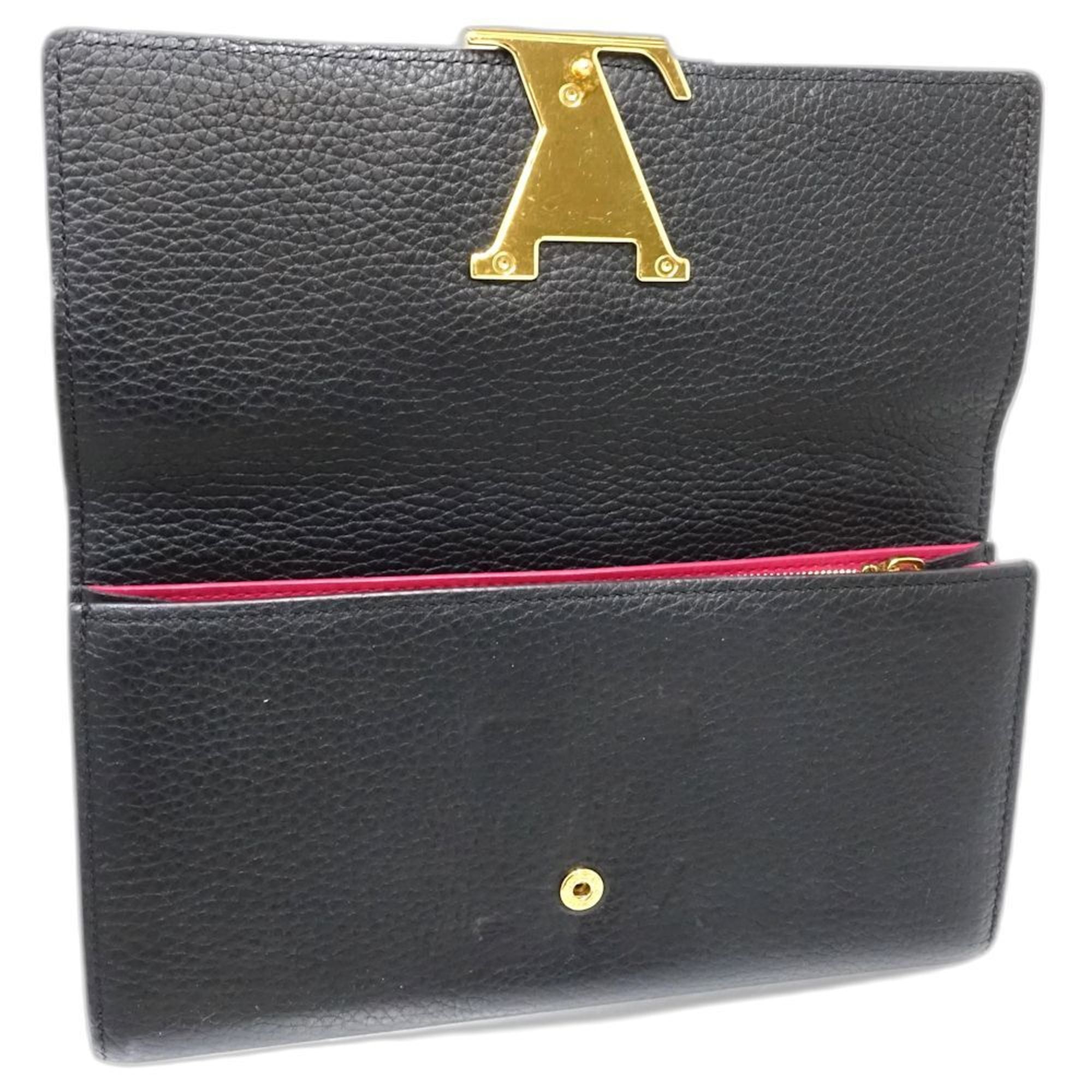 Louis Vuitton Noir Long Wallet (Bi-Fold) (Pre-Owned)
