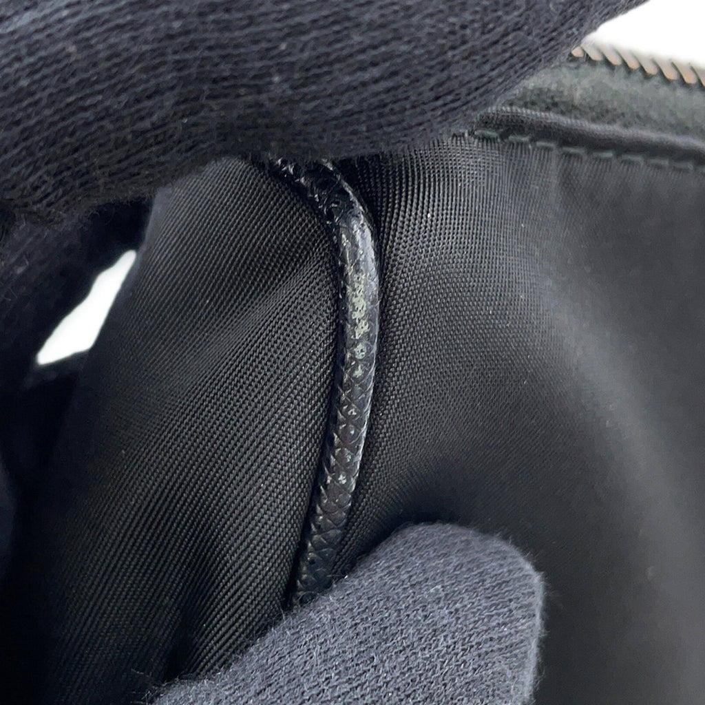 Prada Black Nylon Leather Shoulder Bag (Pre-Owned)