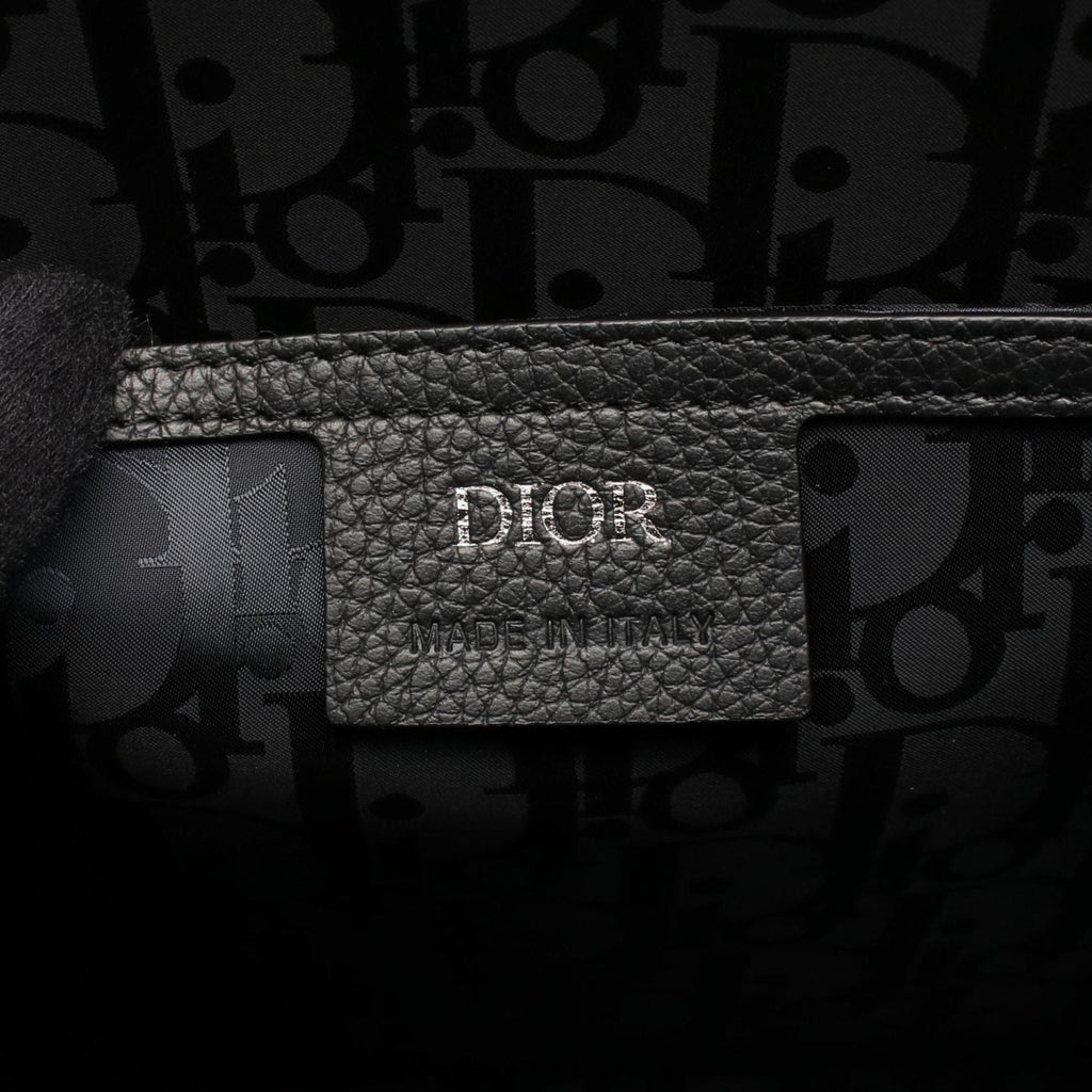 Christian Dior Black Leather Tote Bag (Pre-Owned)