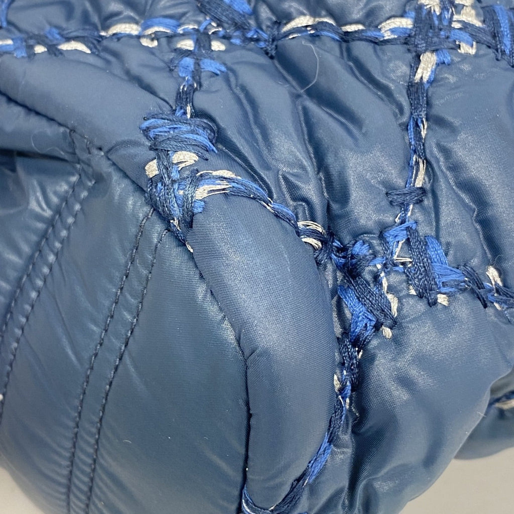 Chanel Blue Nylon Shoulder Bag (Pre-Owned)
