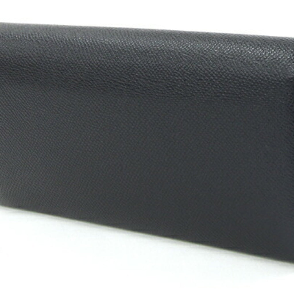 Bvlgari Black Leather Long Wallet (Bi-Fold) (Pre-Owned)