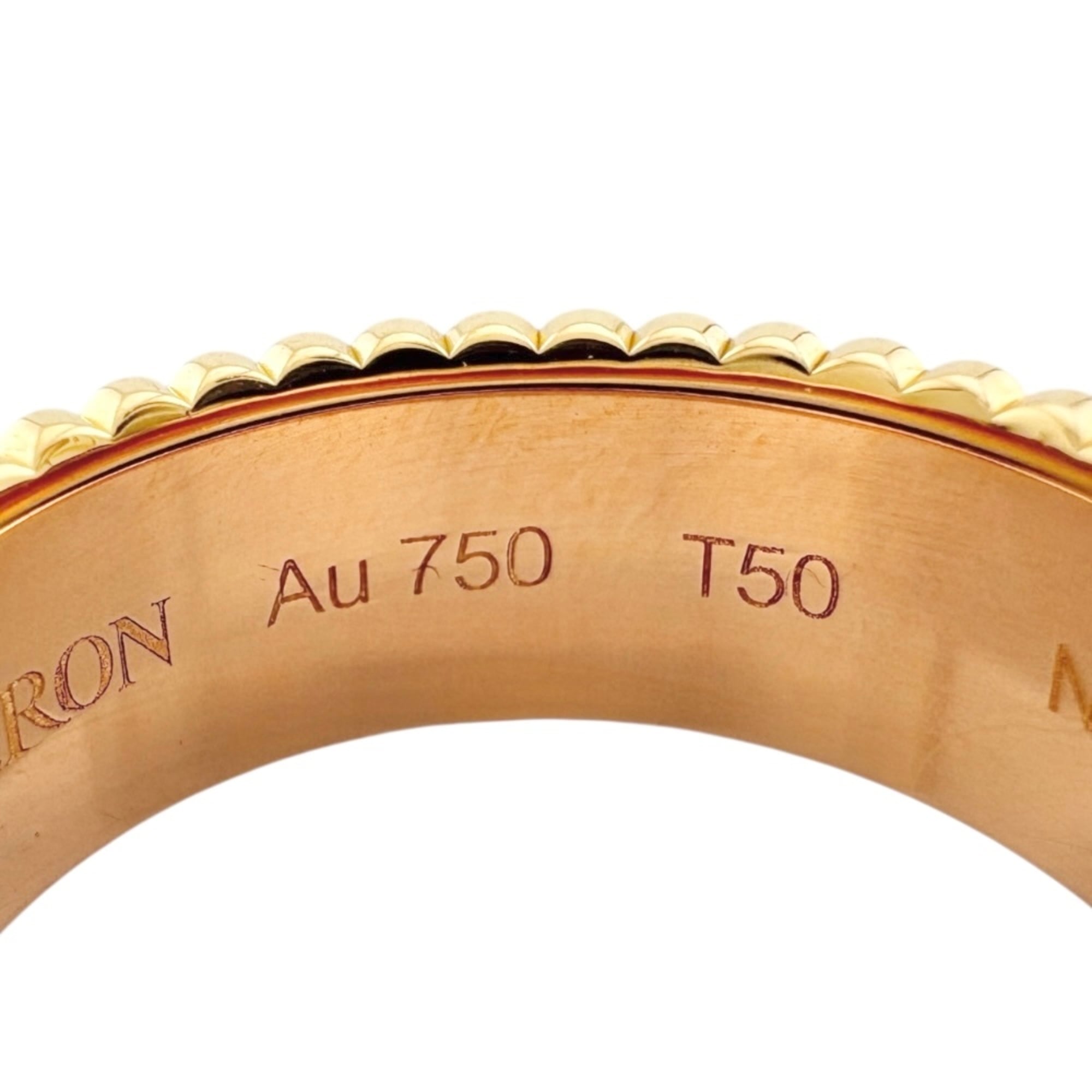 Boucheron Brown White Gold Yellow Gold Yellow Gold (18K) White Gold (18K) Band Ring (Pre-Owned)
