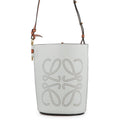 Loewe Brown Light Blue Leather Shoulder Bag (Pre-Owned)
