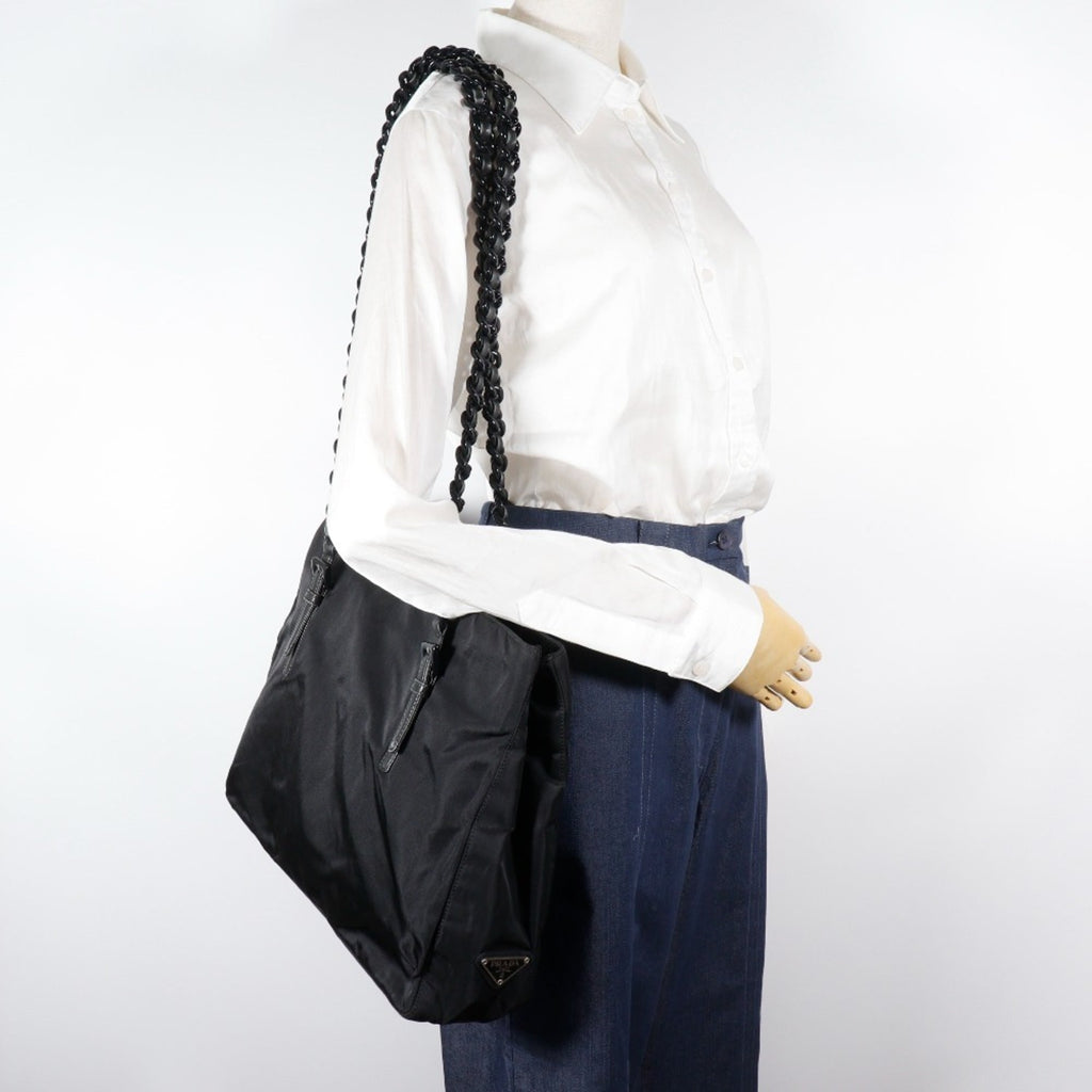 Prada Black Nylon Tote Bag (Pre-Owned)
