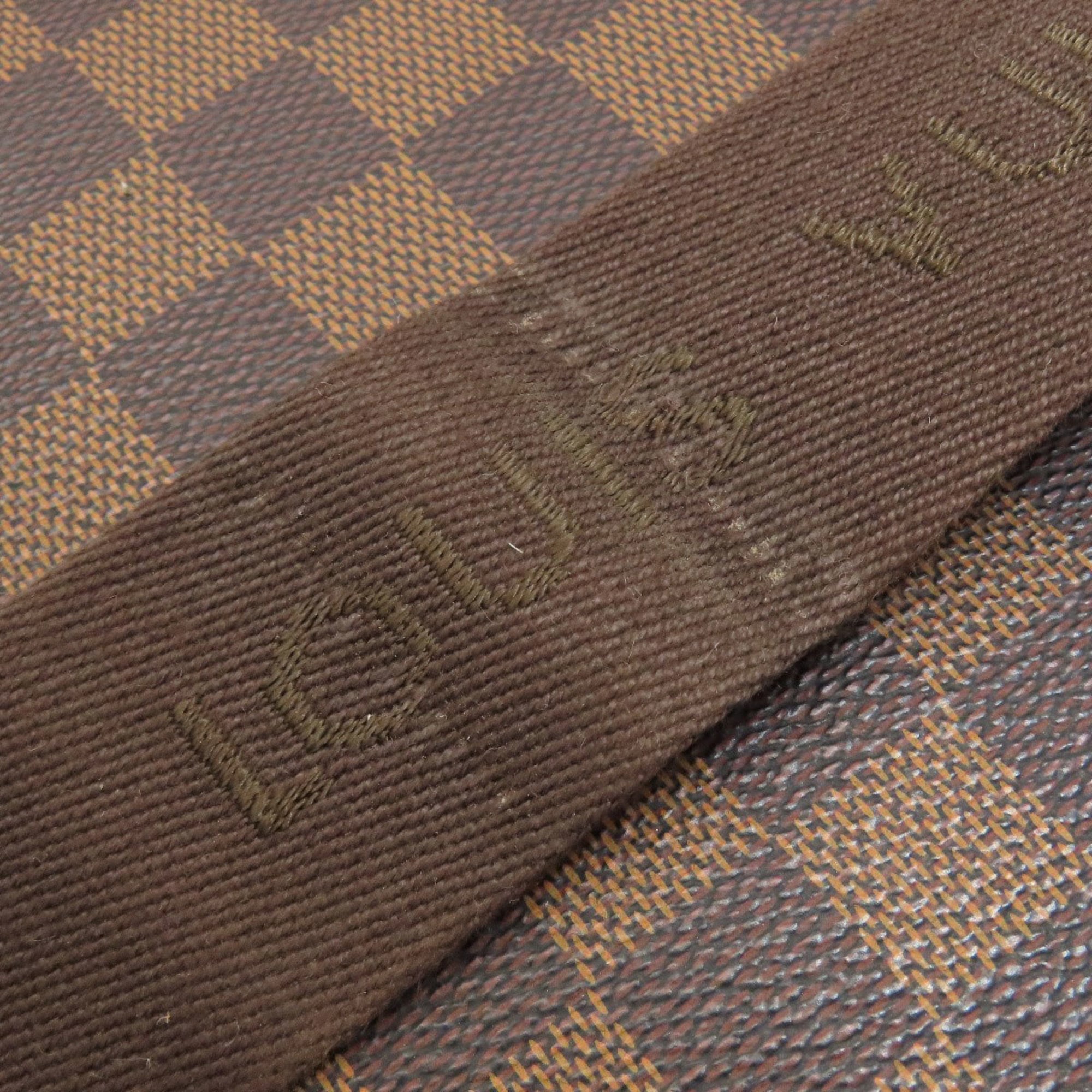 Louis Vuitton Damier Canvas Ebene Damier Canvas Shoulder Bag (Pre-Owned)