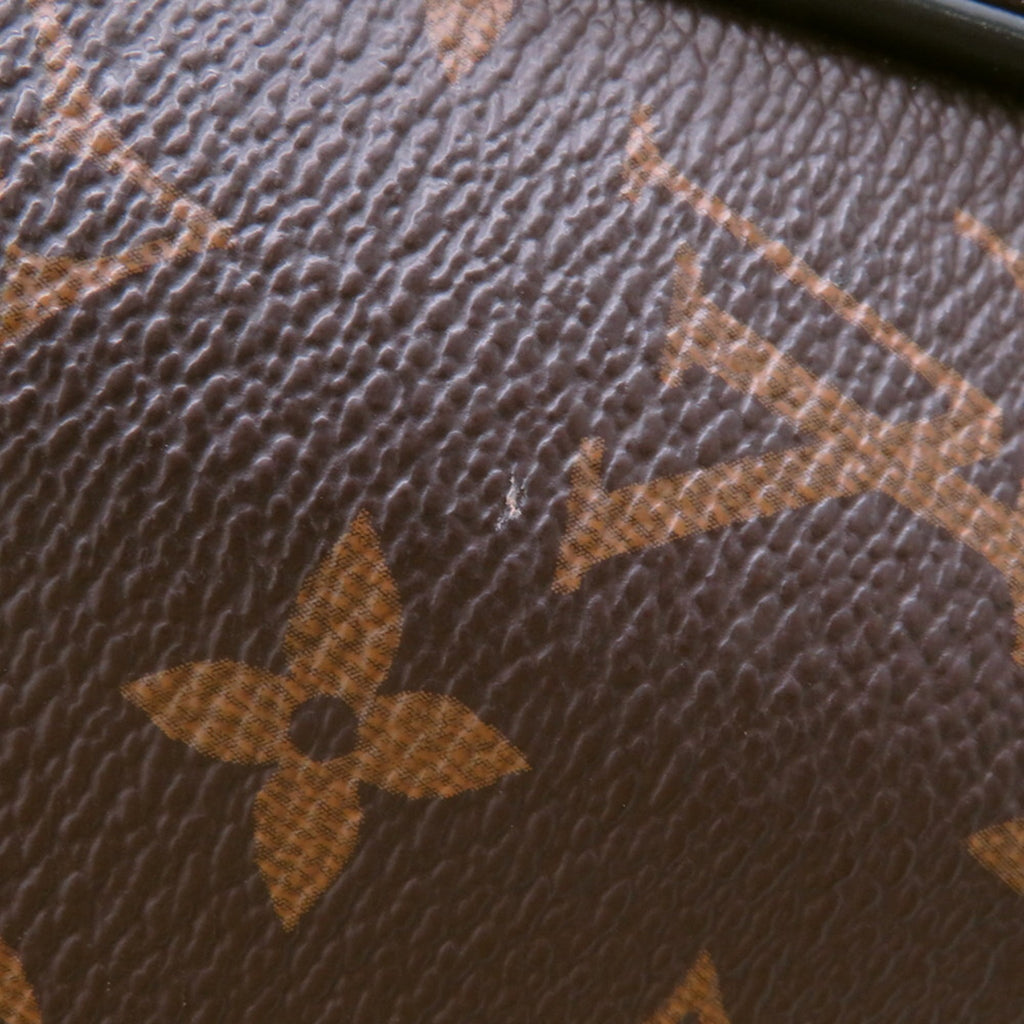Louis Vuitton Monogram Macassar Black Brown Monogram Macassar Noir Backpack (Pre-Owned)