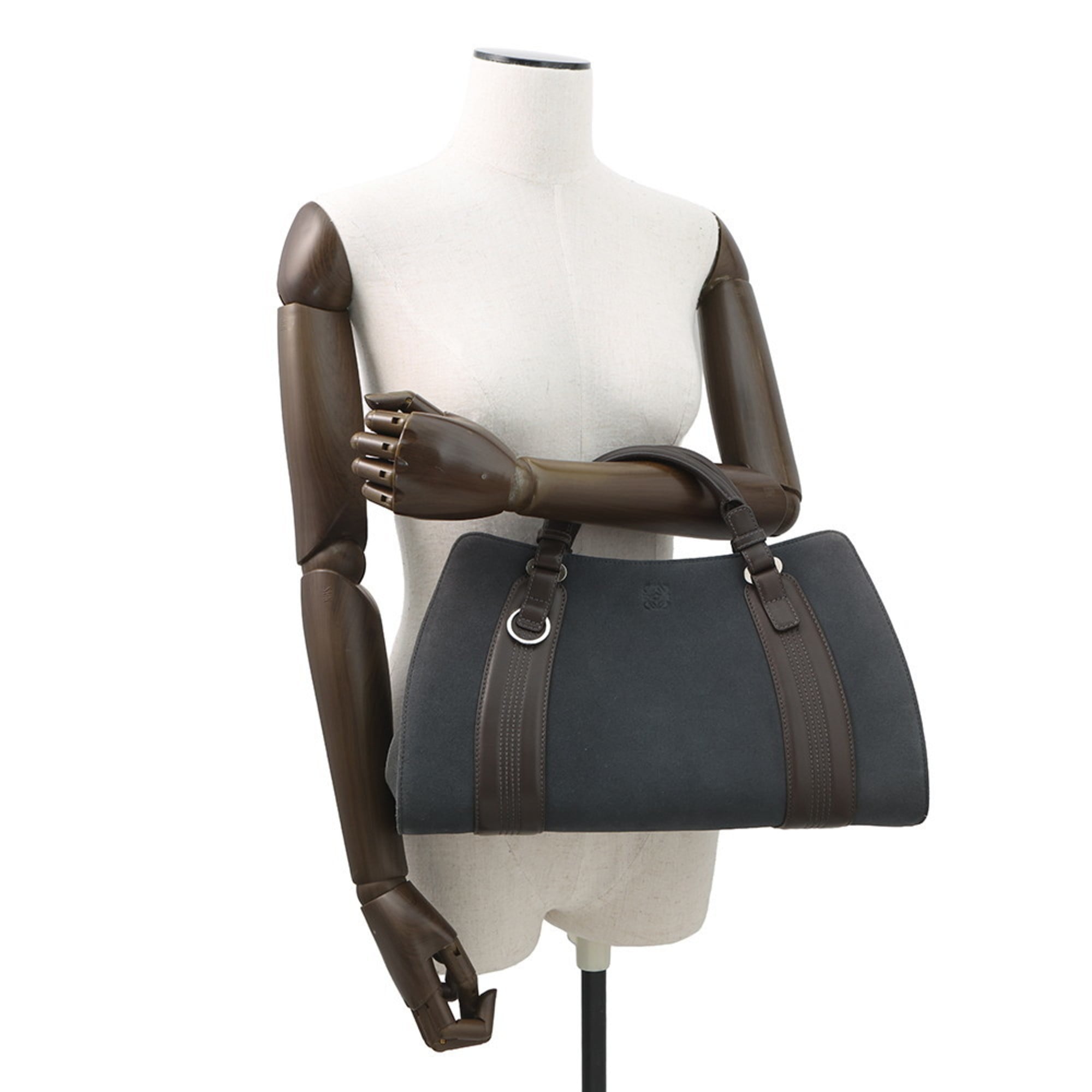 Loewe Brown Suede Leather Handbag (Pre-Owned)