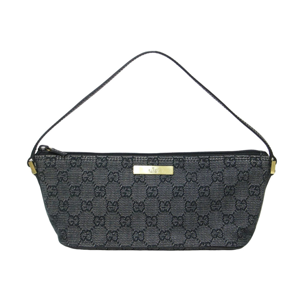 Gucci Black Gg Canvas Handbag (Pre-Owned)
