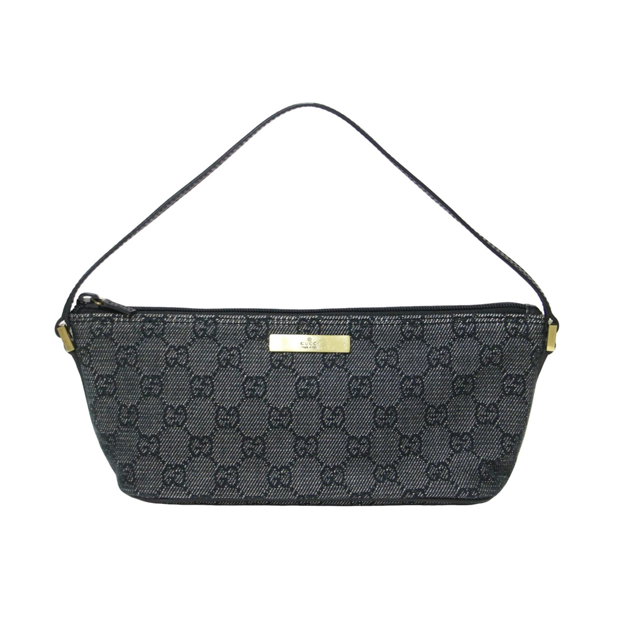Gucci Black Gg Canvas Handbag (Pre-Owned)