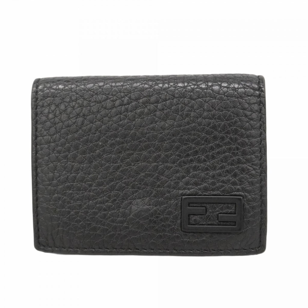 Fendi Black Leather Wallet (Tri-Fold) (Pre-Owned)