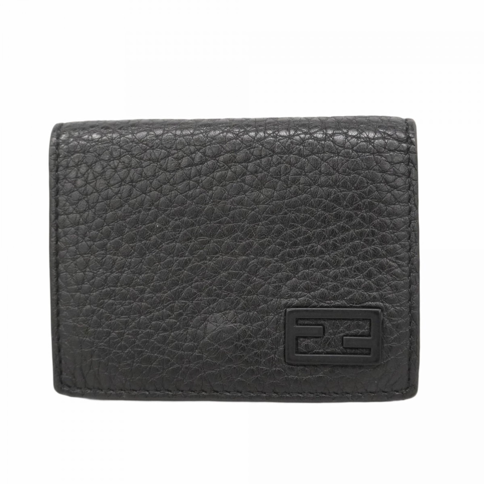 Fendi Black Leather Wallet (Tri-Fold) (Pre-Owned)