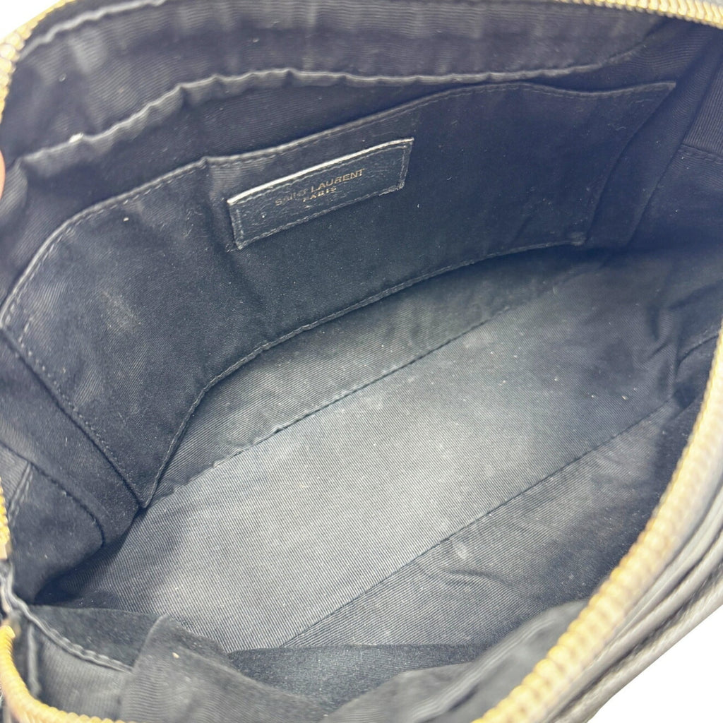 Saint Laurent Black Leather Shoulder Bag (Pre-Owned)
