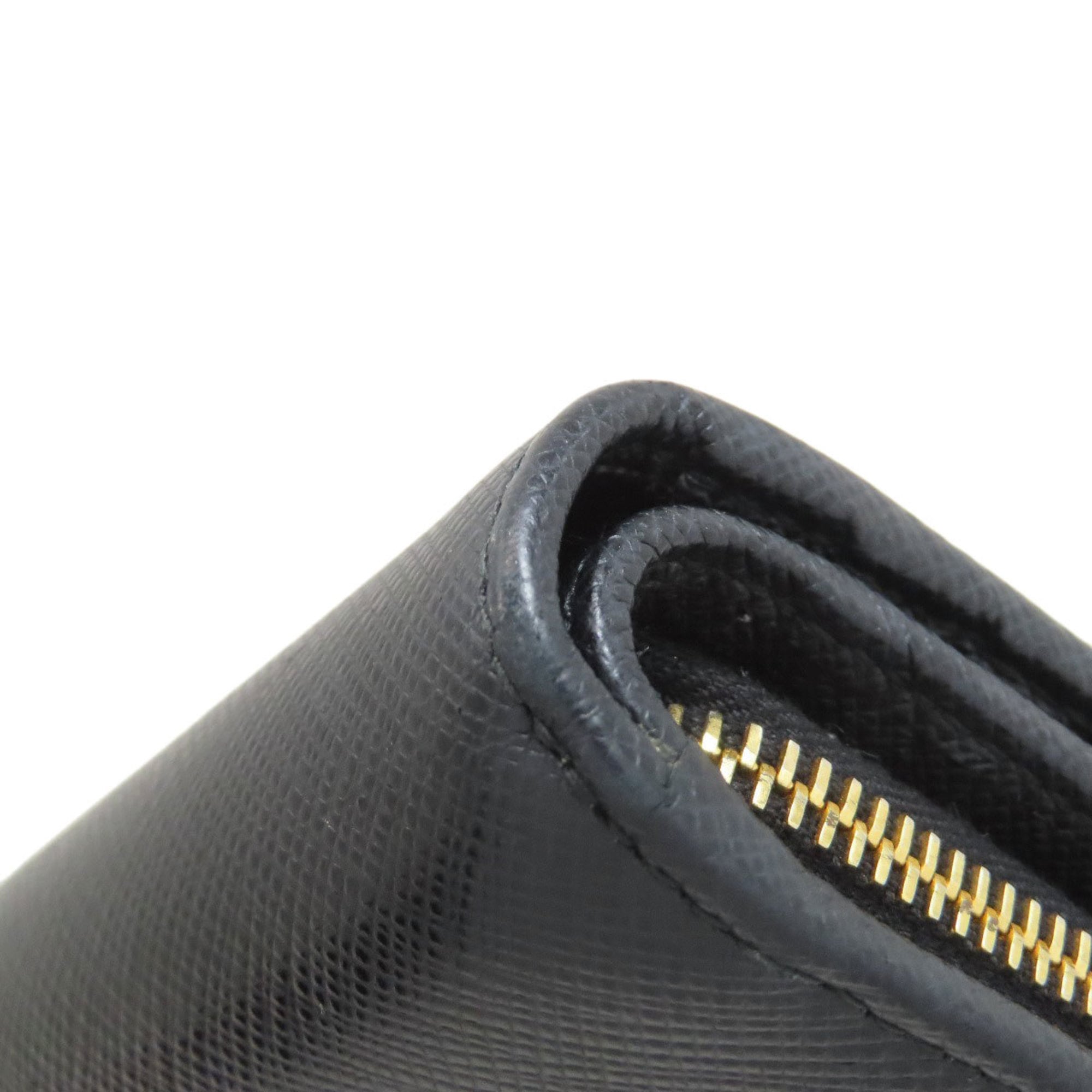 Prada Black Leather Wallet (Bi-Fold) (Pre-Owned)
