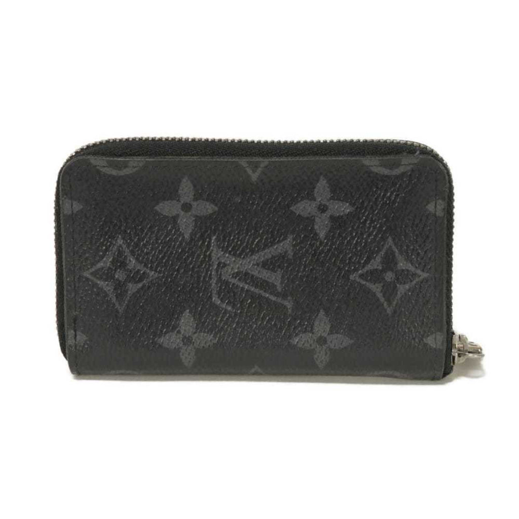 Louis Vuitton Black Noir Monogram Eclipse Canvas Leather Coin Purse/Coin Case (Pre-Owned)