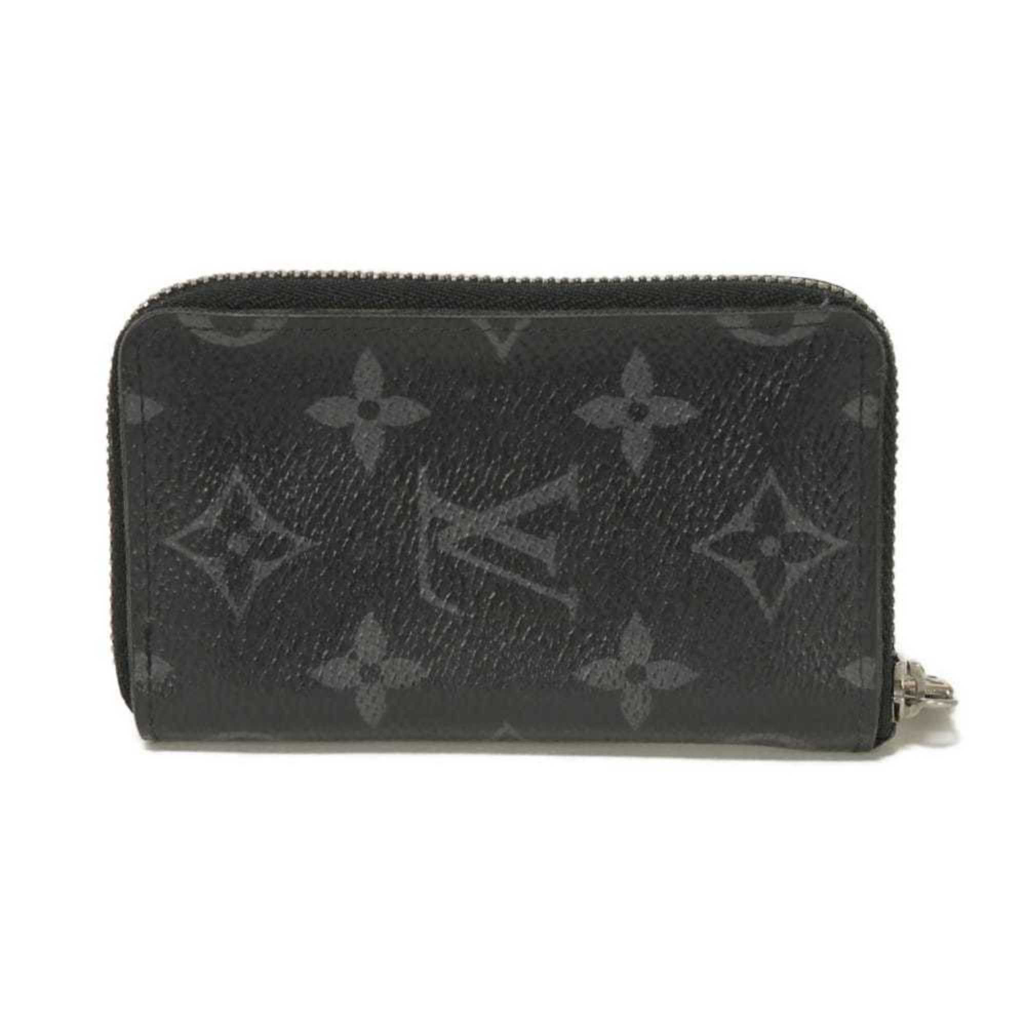 Louis Vuitton Black Noir Monogram Eclipse Canvas Leather Coin Purse/Coin Case (Pre-Owned)