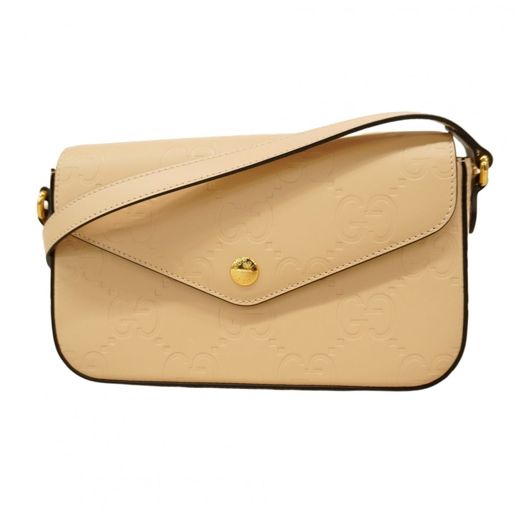 Gucci Beige Leather Shoulder Bag (Pre-Owned)