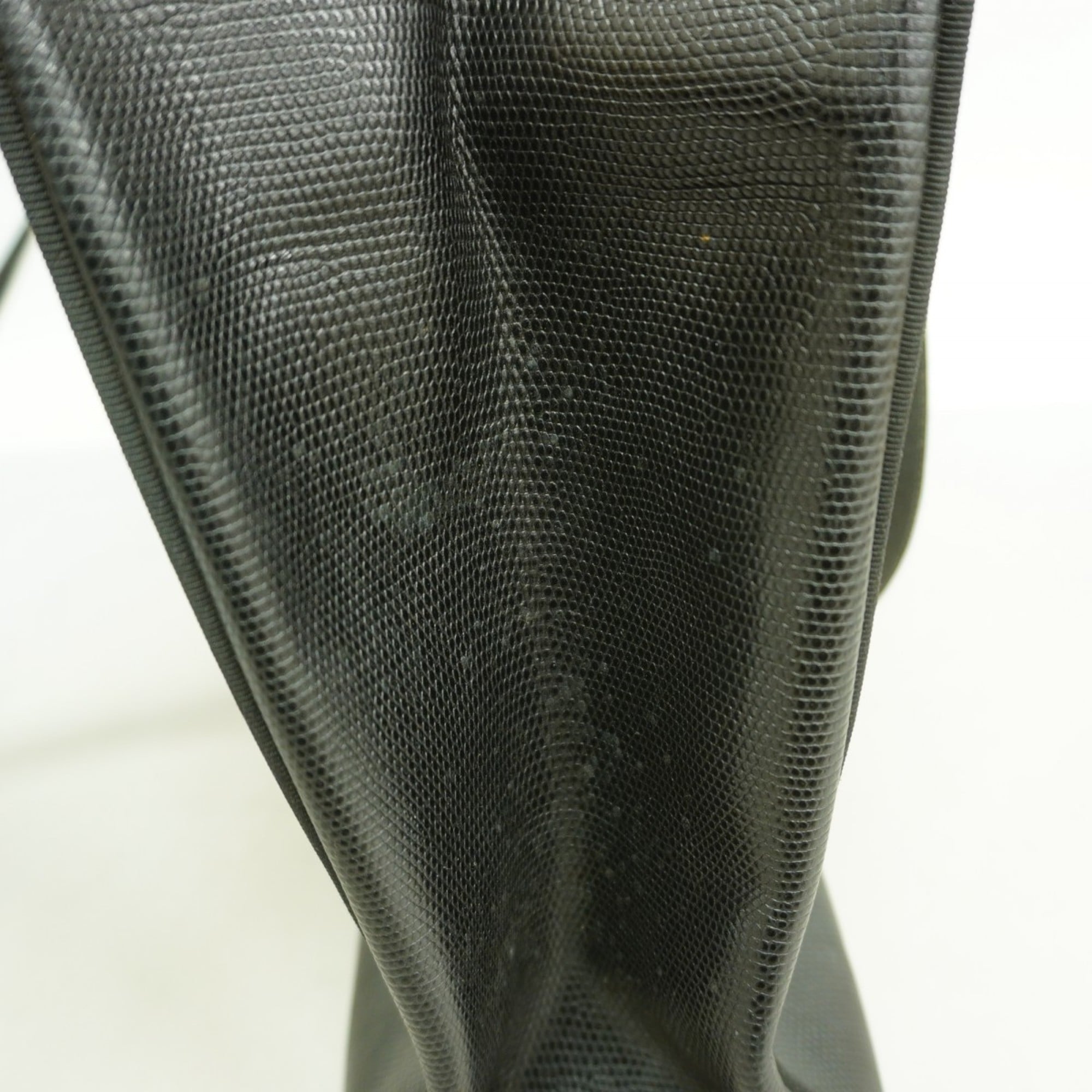 Salvatore Ferragamo Black Leather Tote Bag (Pre-Owned)