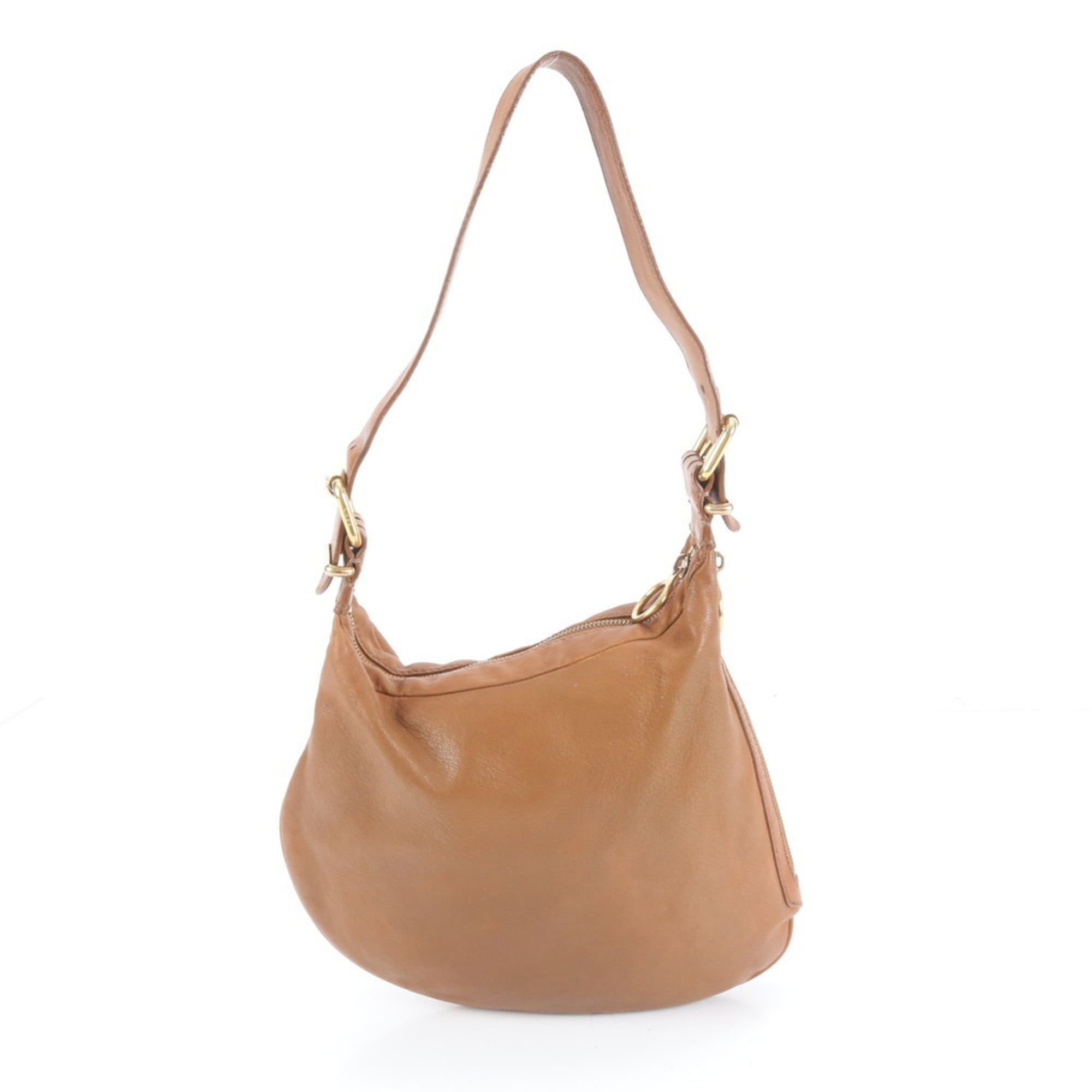 Fendi Brown Leather Shoulder Bag (Pre-Owned)