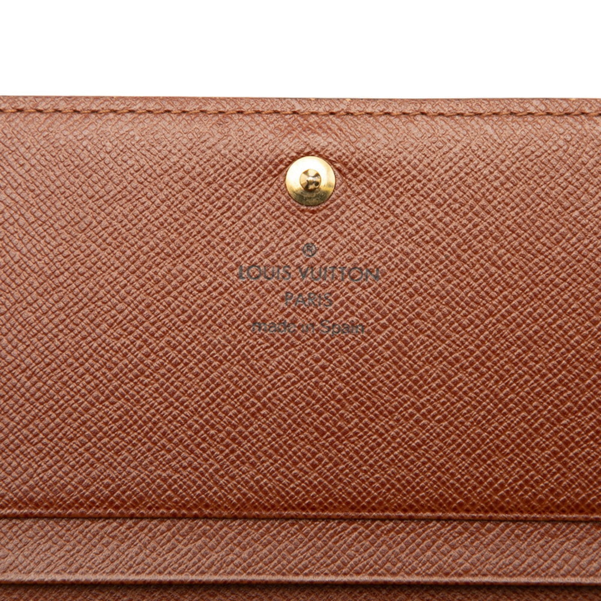 Louis Vuitton Brown Pvc Leather Wallet (Bi-Fold) (Pre-Owned)