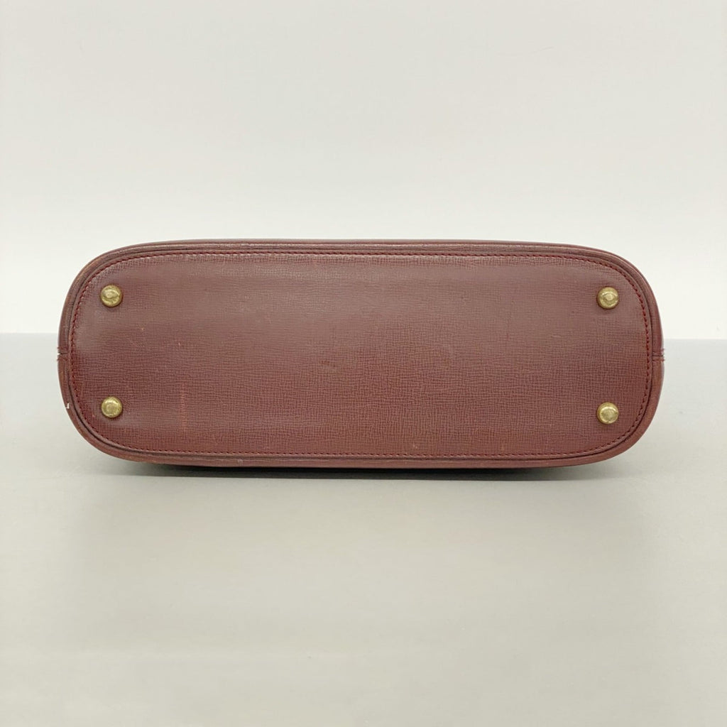 Cartier Bordeaux Leather Shoulder Bag (Pre-Owned)