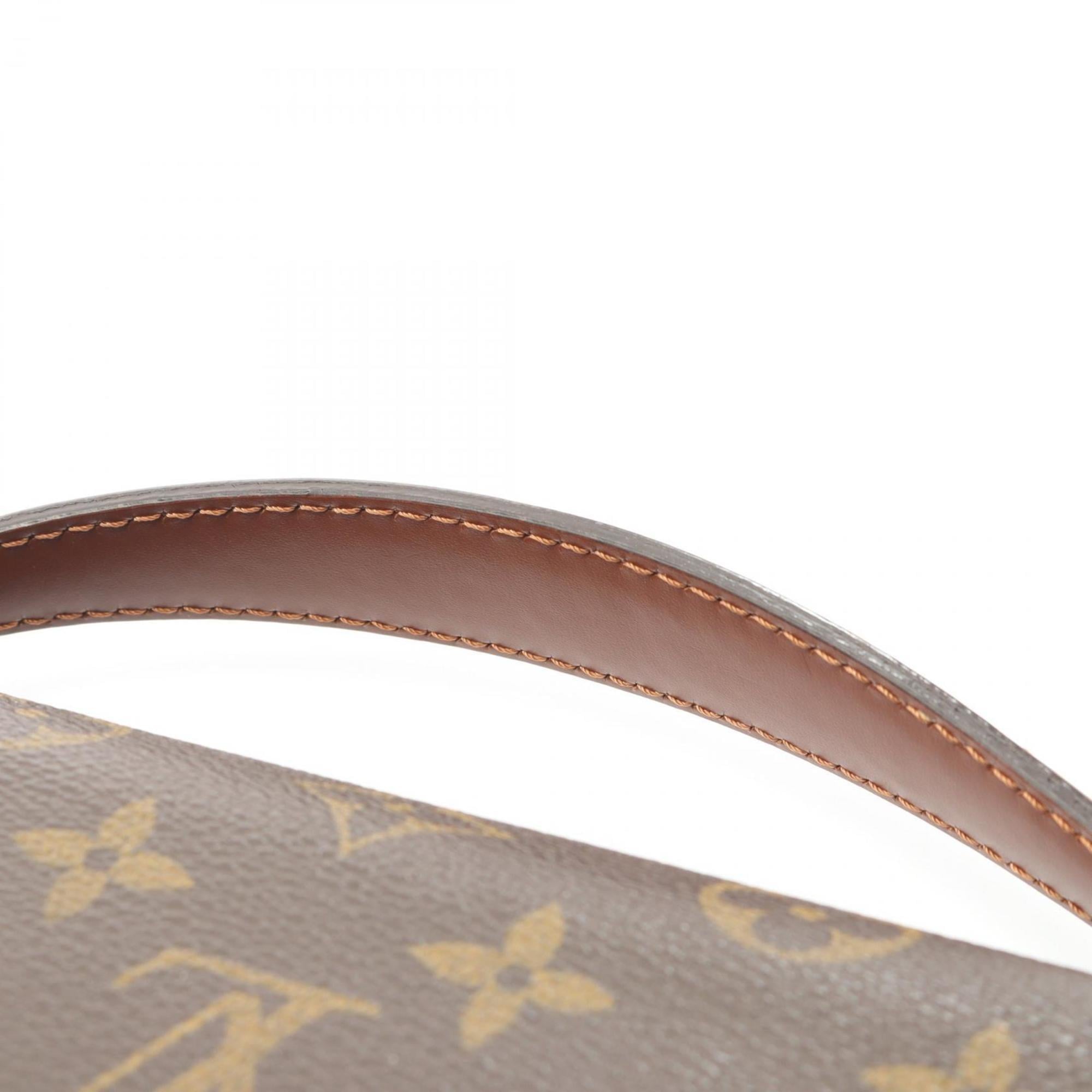 Louis Vuitton Brown Monogram Coated Canvas Leather Handbag (Pre-Owned)
