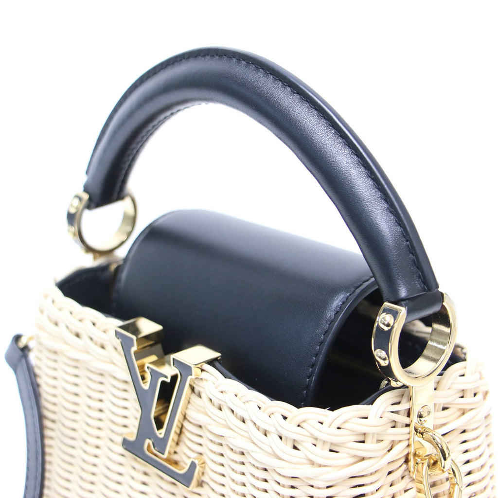 Louis Vuitton Black Natural Leather Handbag (Pre-Owned)